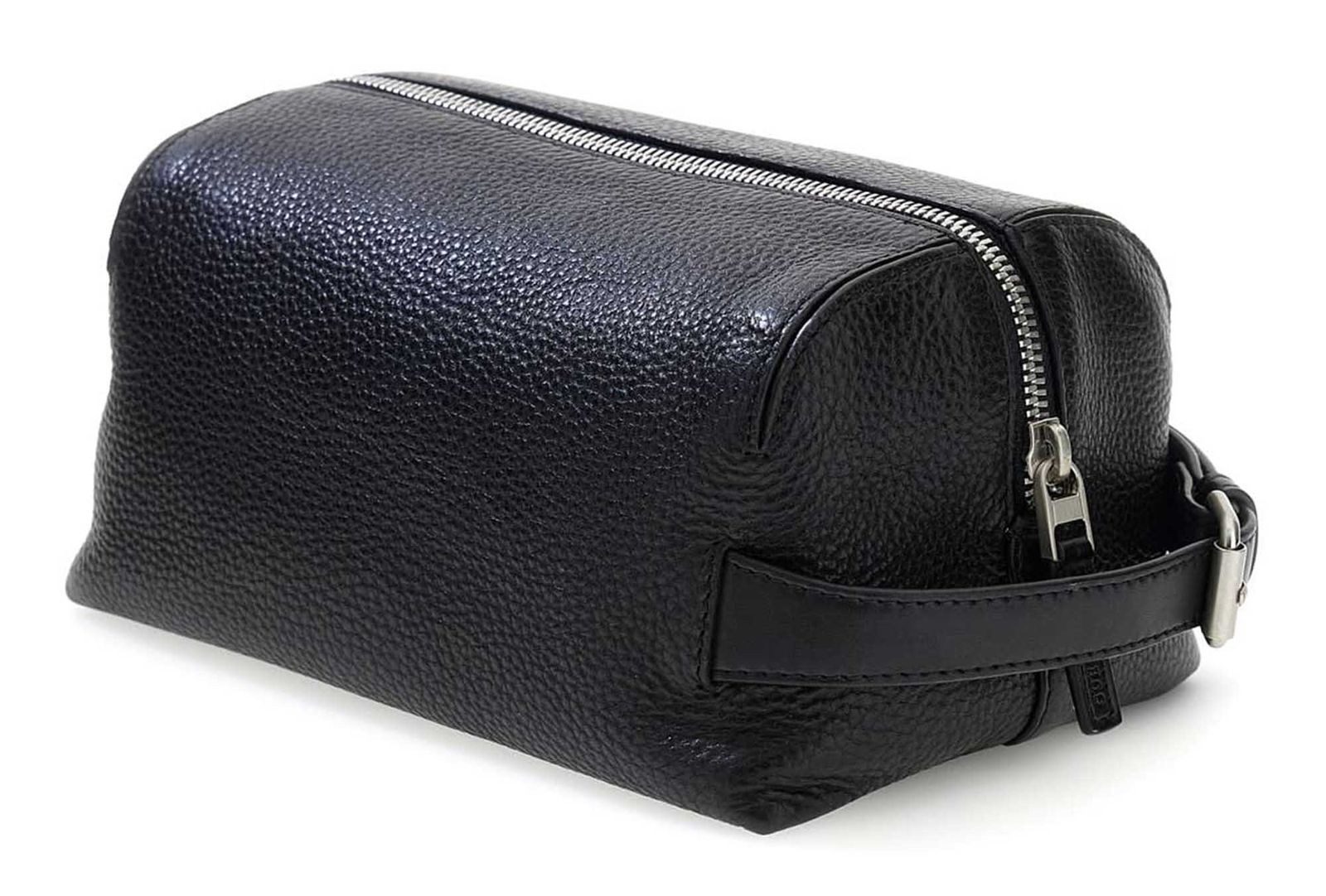 Guess Kulturbeutel Necessaire, aus echtem Rindsleder