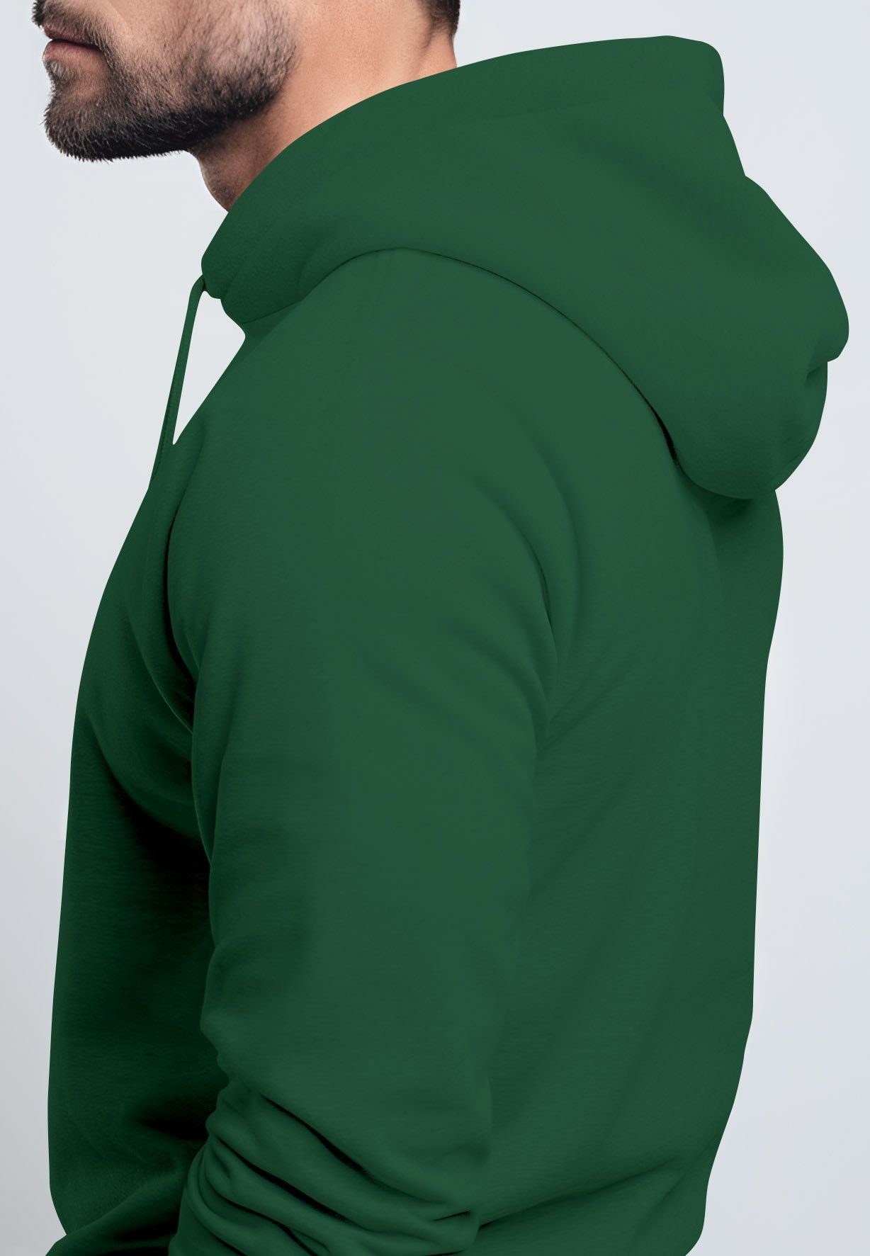 Sonne Sweatjacke Pullover W Hoodie Print Kapuze Zip Sweatjacke Herren Sommer bottle-green Logo Neverless