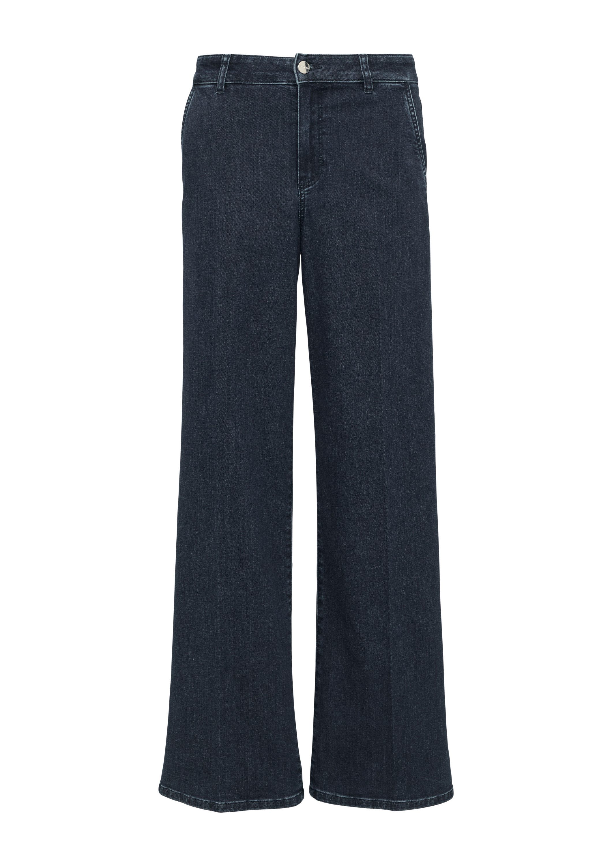 comma Weite Jeans Jeans-Hose Elastische Wide-Leg-Jeans günstig online kaufen