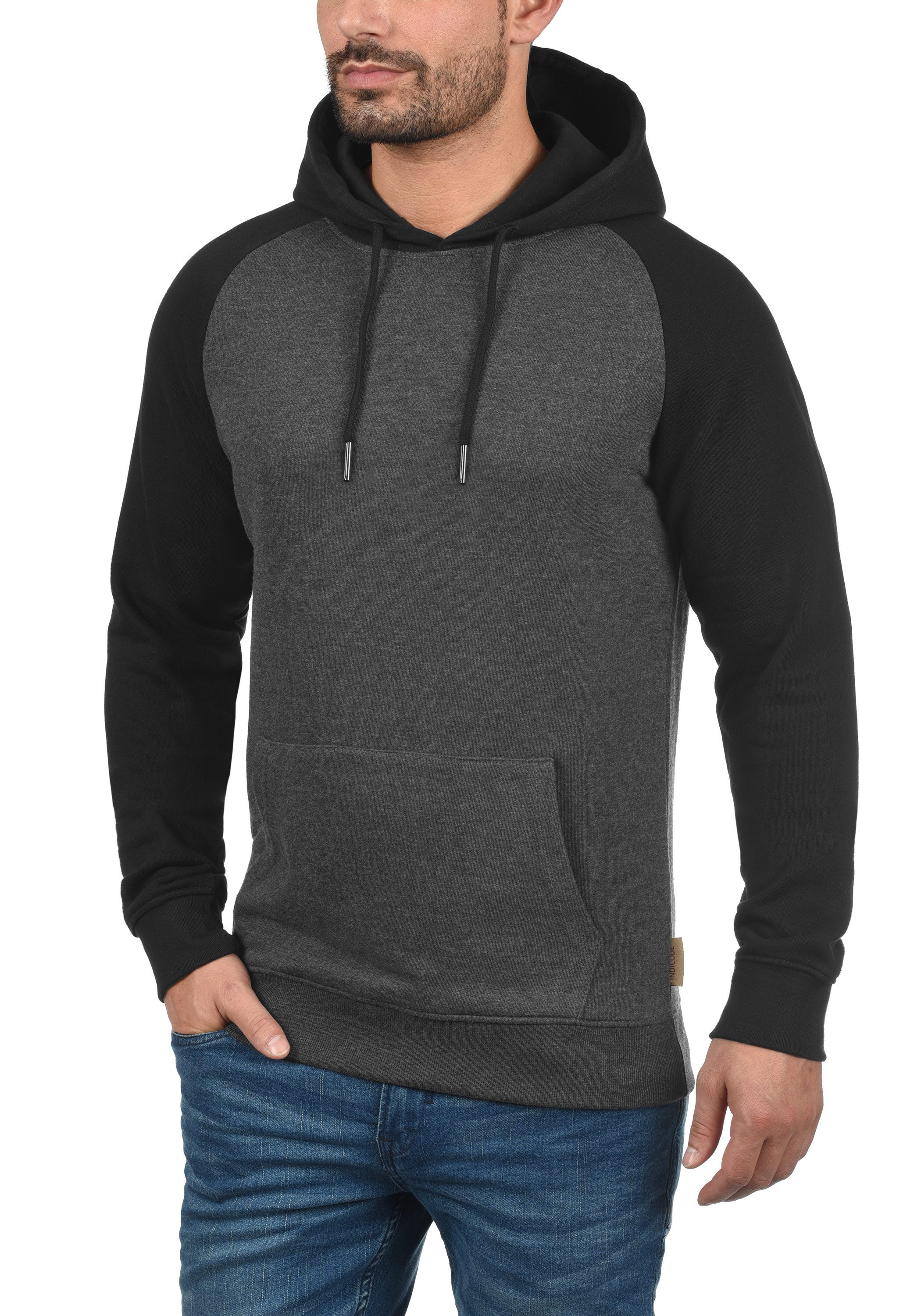 Indicode Hoodie IDElliot Kapuzensweatshirt im Baseball-Look günstig online kaufen