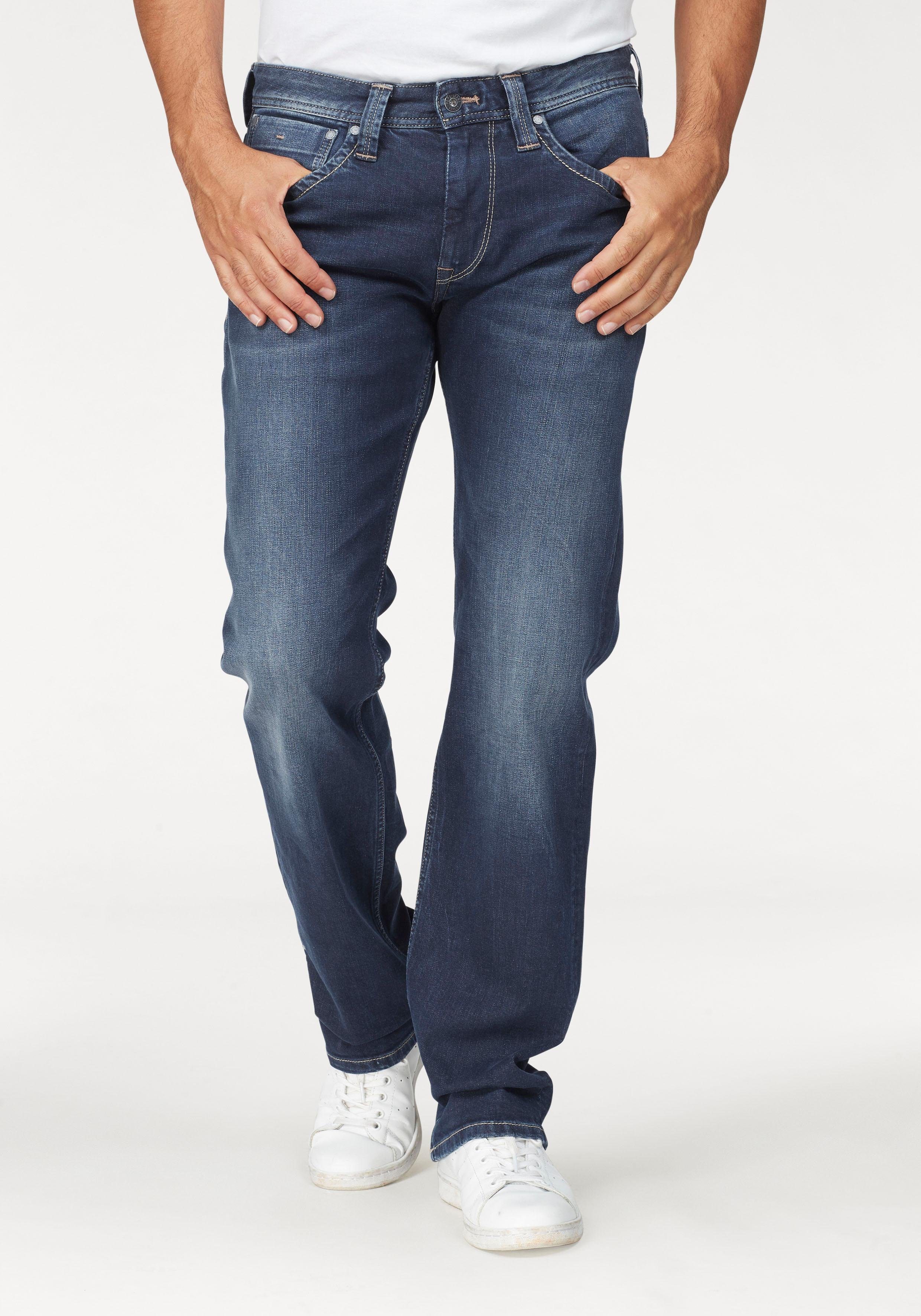 Straight-Jeans KINGSTON Pepe in Jeans dark-used ZIP 5-Pocket-Form