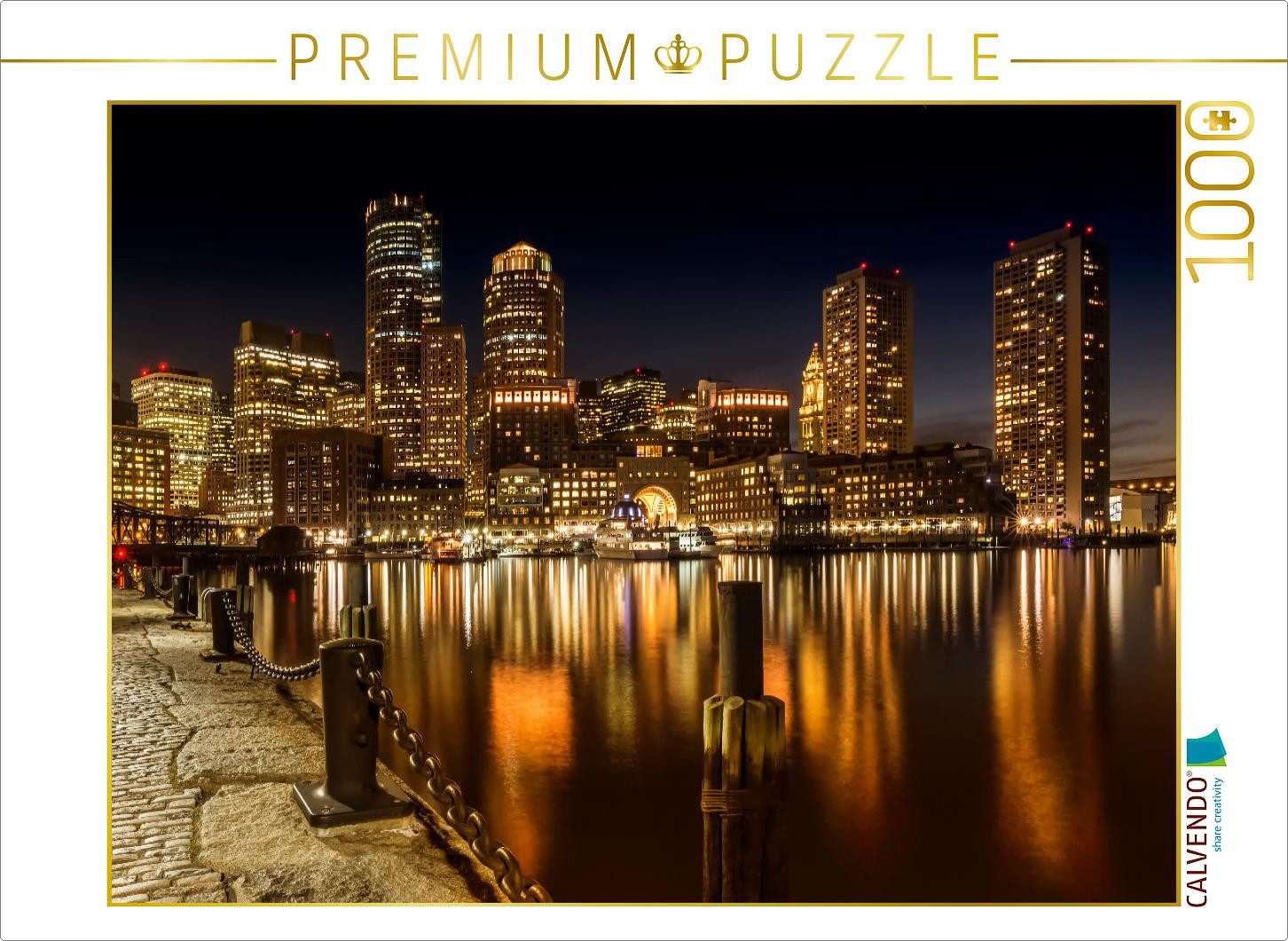 CALVENDO Puzzle CALVENDO Puzzle Boston Skyline, 1000 Teile Lege-Размер 64x48cm Foto-Pu, 1000 Puzzleteile
