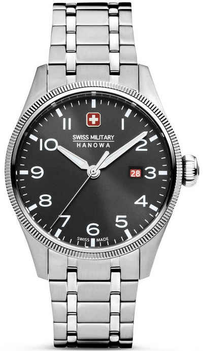 Swiss Military Hanowa Quarzuhr THUNDERBOLT, SMWGH0000801, Armbanduhr, Herrenuhr, Schweizer Uhr, Swiss Made, Datum, Saphirglas