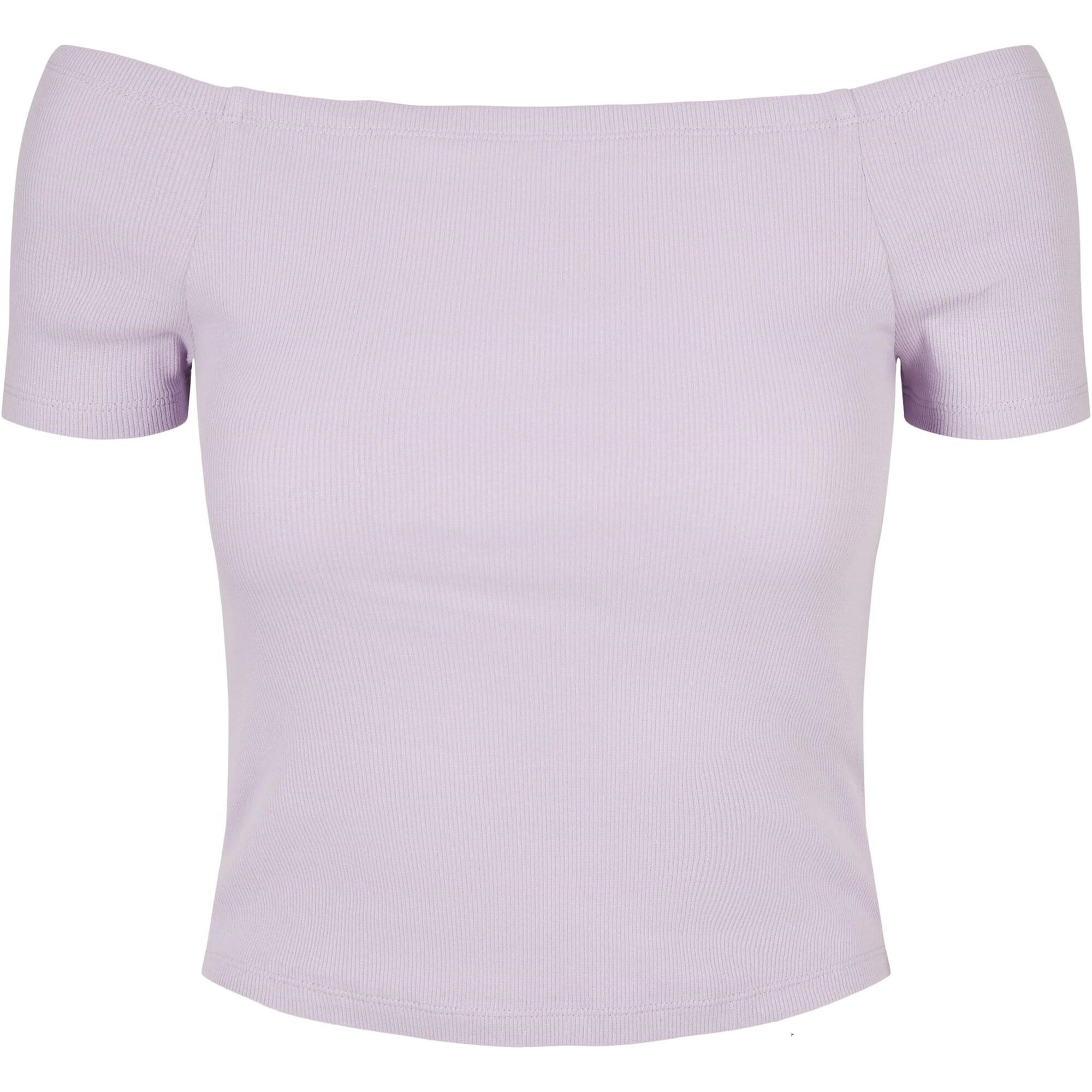 URBAN CLASSICS T-Shirt Urban Classics Damen Ladies Off Shoulder Rib Tee günstig online kaufen