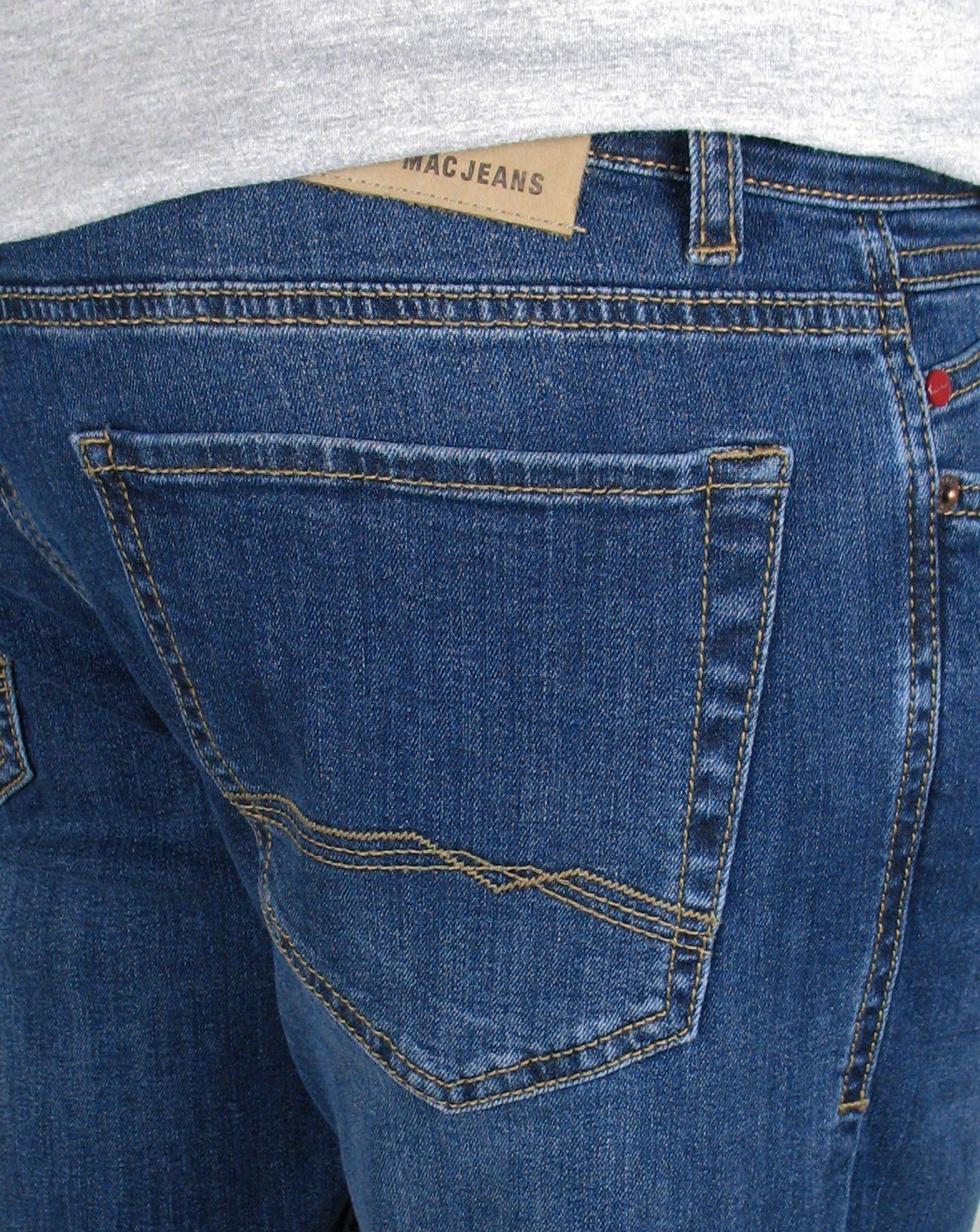H549 MAC 5-Pocket-Jeans Authentic Ben Ocean Vintage Wash 0978 Stretch-Denim Blue