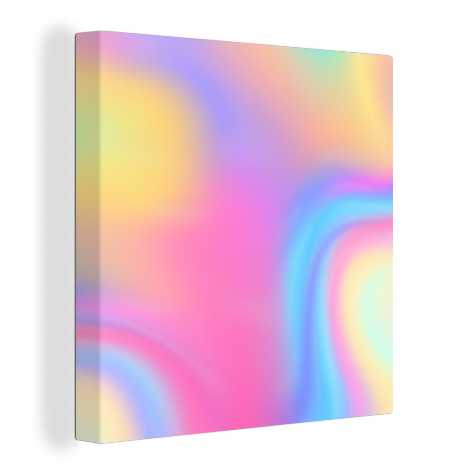 OneMillionCanvasses® Leinwandbild Vage Farben, (1 St), Leinwand Bilder für Wohnzimmer Schlafzimmer