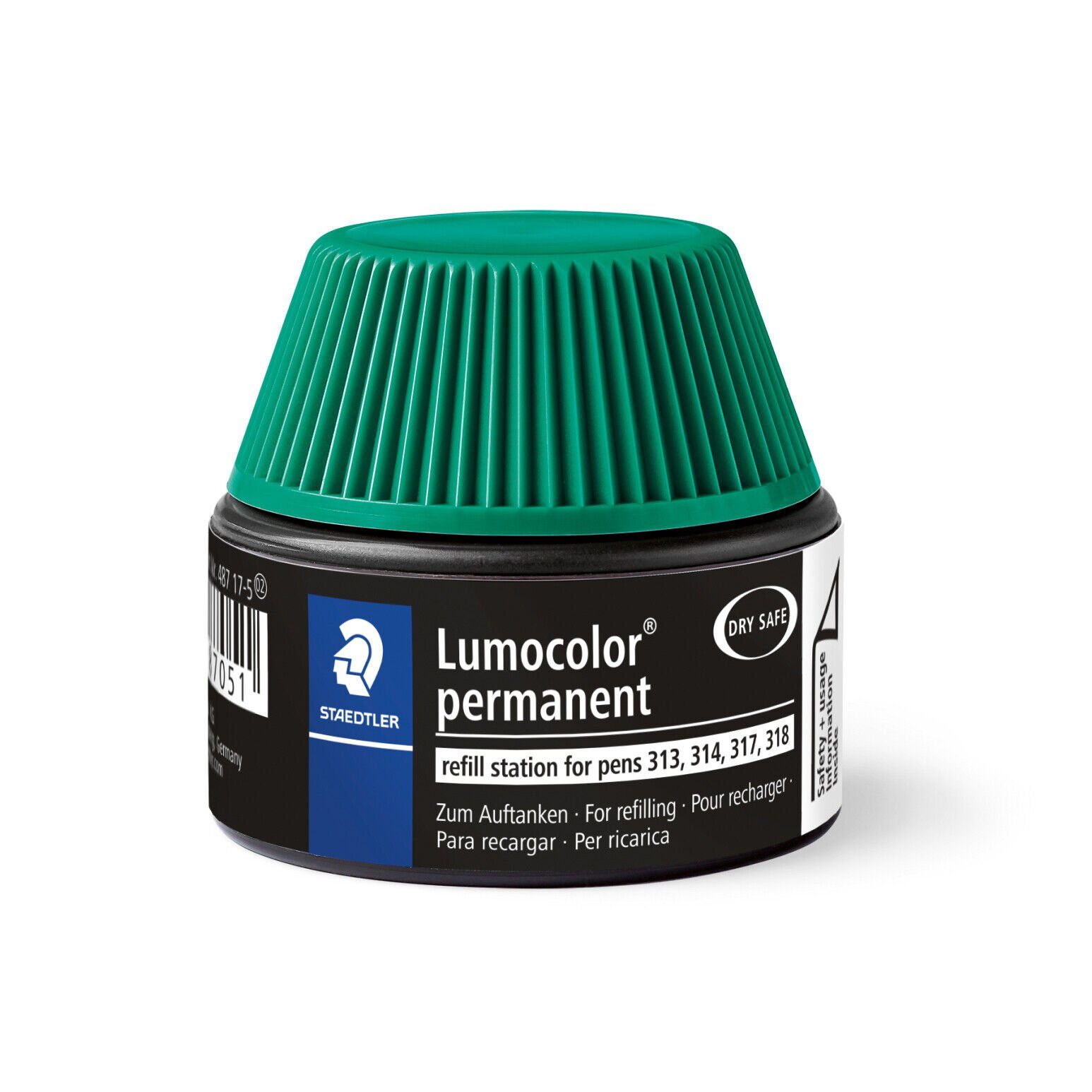 Lumocolor® STAEDTLER Marker Nachfülltinte Refill lichtbeständig permanent wasserfest, 487 grün, 17-5 STAEDTLER