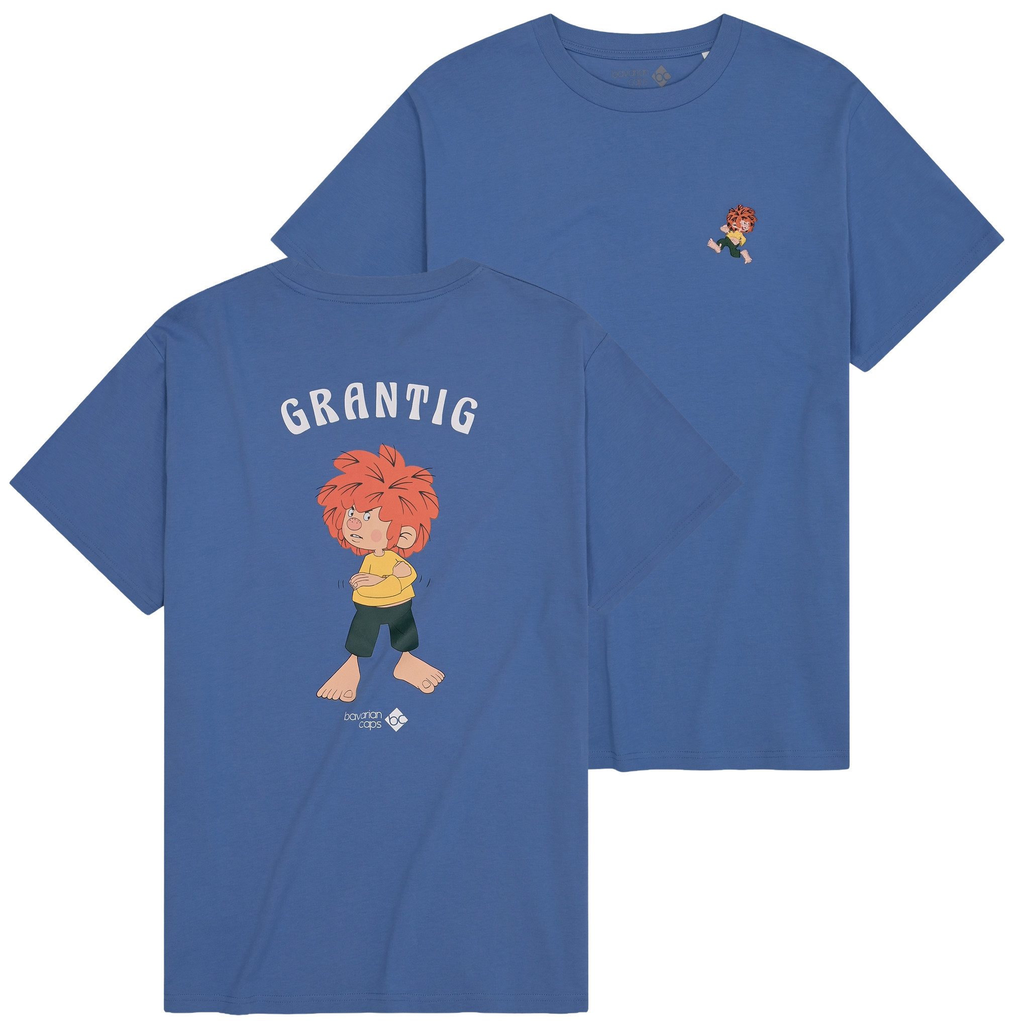 Bavarian Caps T-Shirt Bavarian Caps T-Shirt "Grantler Klub: Pumuckl" (T-Shirt, T-Shirt) BC Logo
