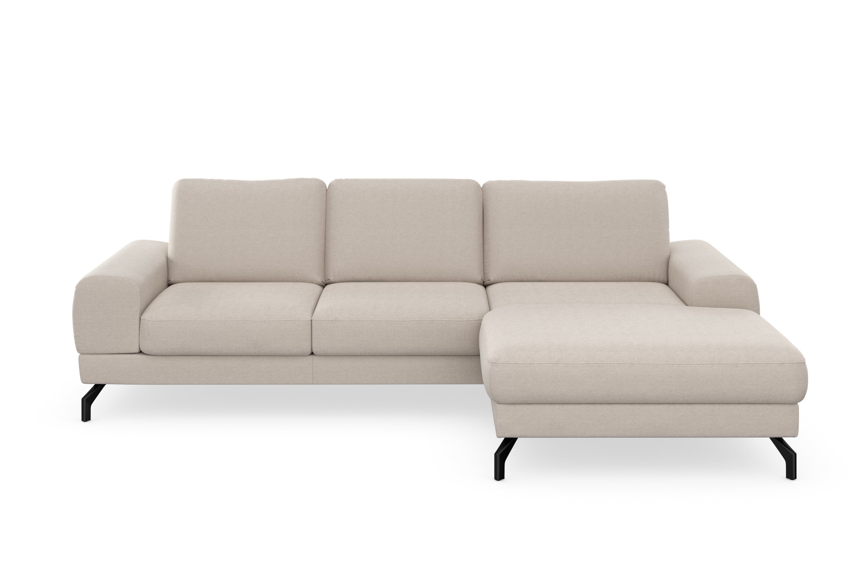 sit&more Ecksofa inklusive Sitztiefenverstellung 45 cm und Cinturo, Federkern, Sitzhöhe