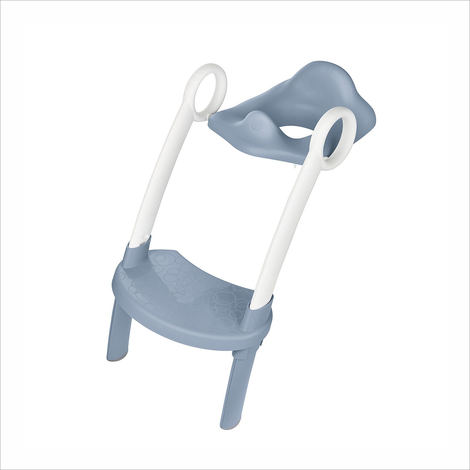 Rotho Babydesign Toilettentrainer TOP XTRA WC-Hilfe für Kinder– 2-in-1 WC-Sitz mit Leiter, Ergonomischer Lehne, höhenverstellbar & klappbar mit Griffen
