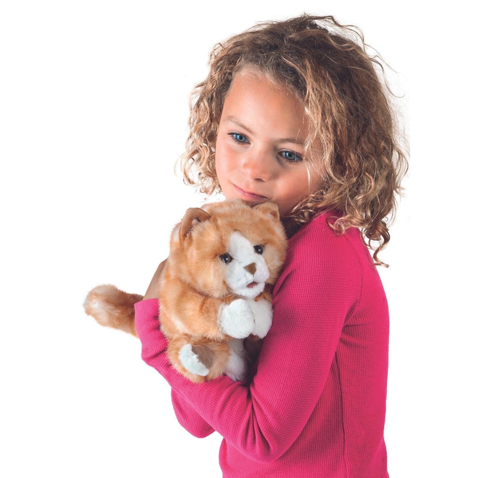 Folkmanis Handpuppen Handpuppe Folkmanis Kätzchen orange-braun günstig online kaufen