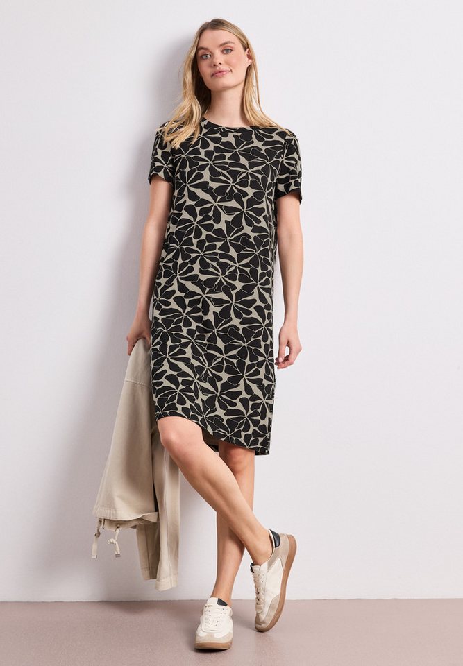 STREET ONE Midikleid mit Rundhalsausschnitt