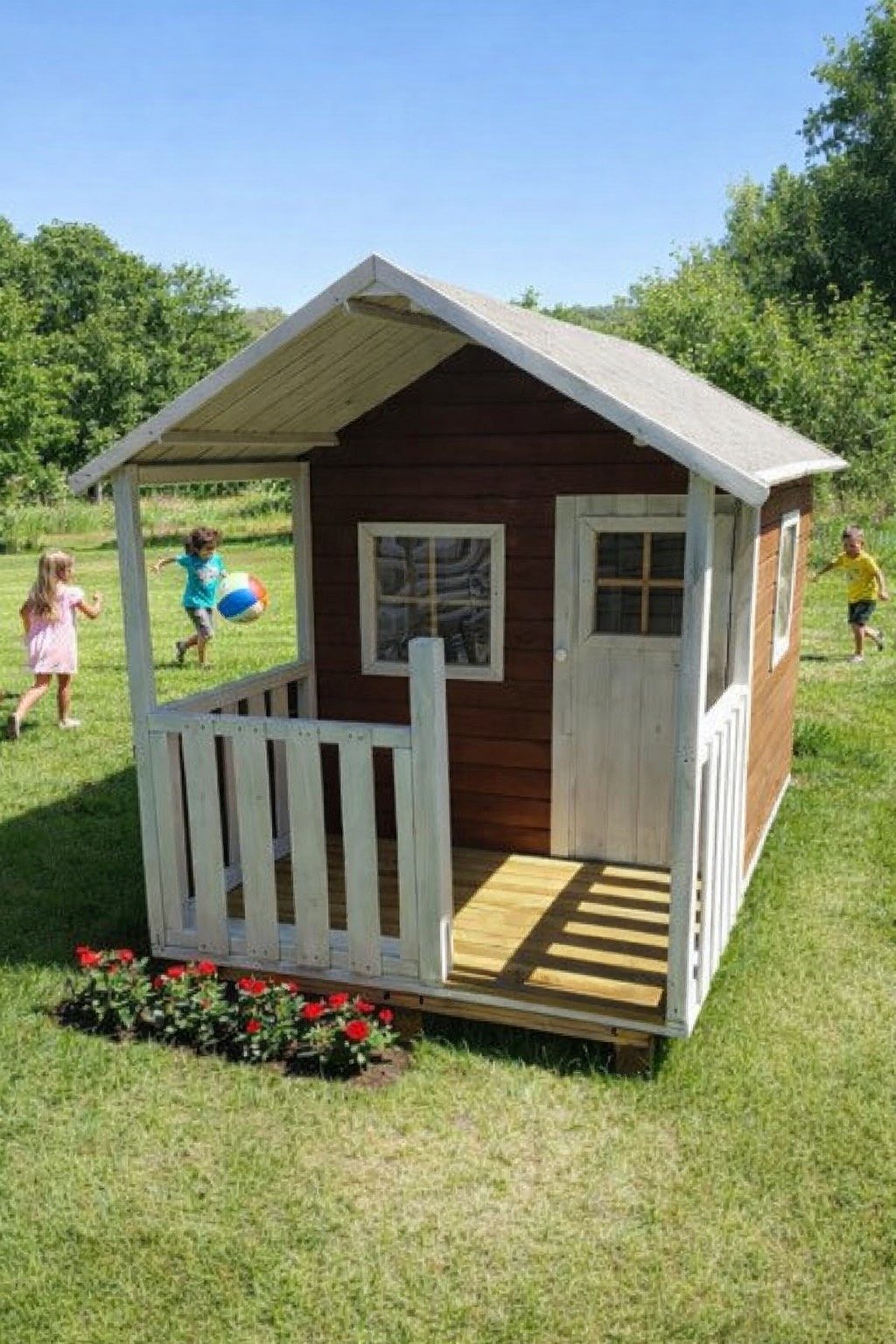 bv-vertrieb Spielhaus Kinderspielhaus Spielhaus Holz-Gartenhaus Spielhütte Kinder