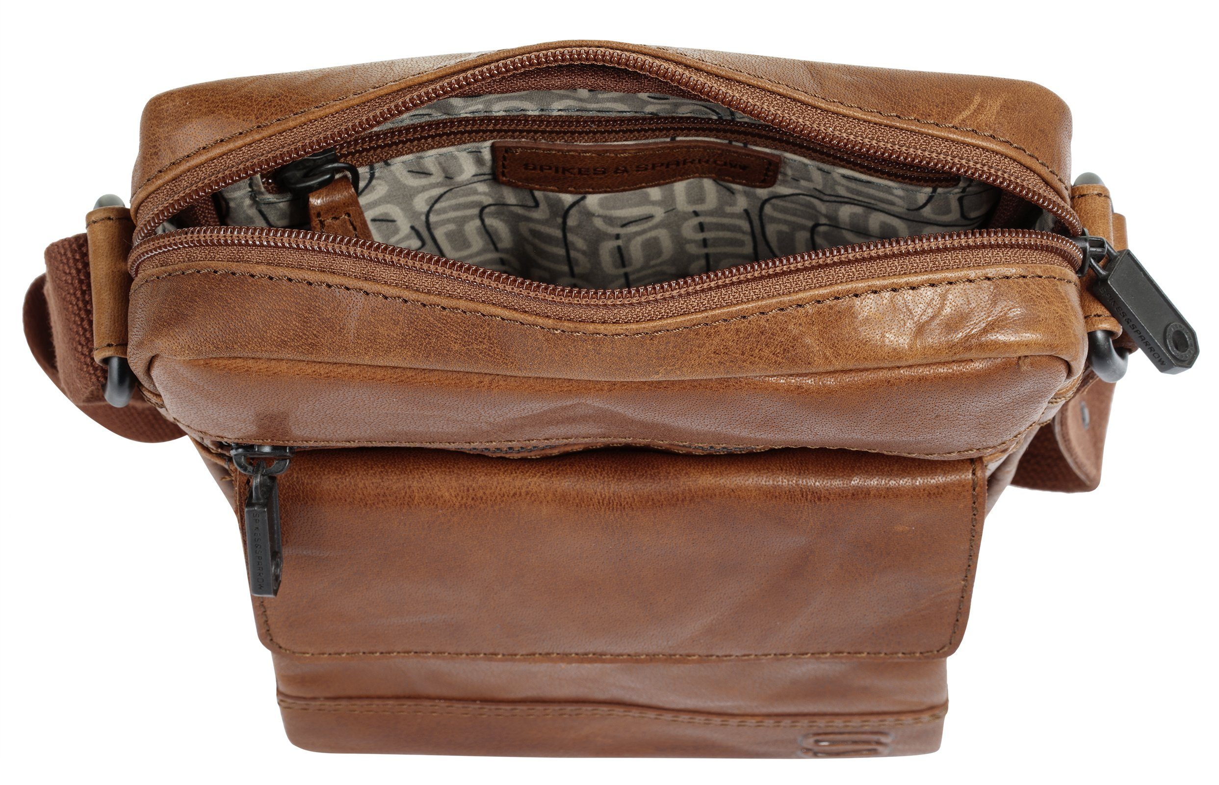Spikes & Sparrow Umhängetasche, echt Leder