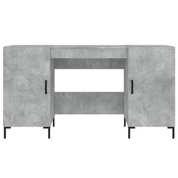 vidaXL Schreibtisch Schreibtisch Betongrau 140x50x75 cm Holzwerkstoff