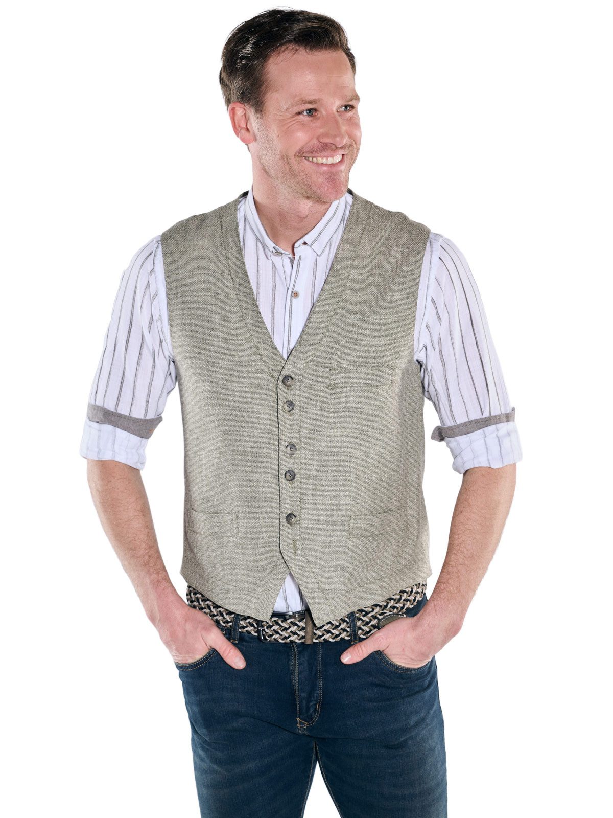 Engbers Anzugweste Herren Sakkoweste, Hellgruen