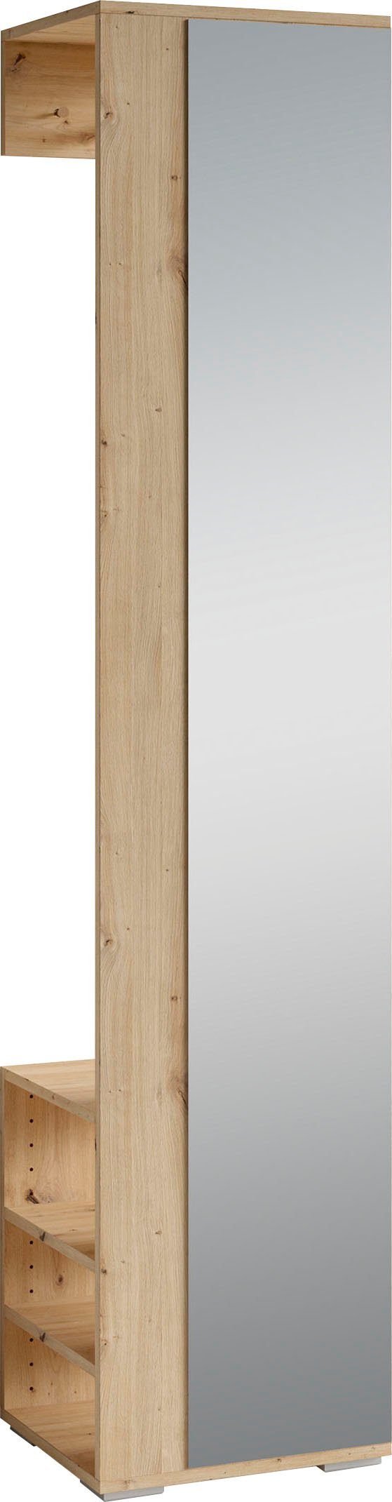 byLIVING Garderobenpaneel Ben (1 St), Breite 40 cm, mit Spiegel und  Kleiderstange