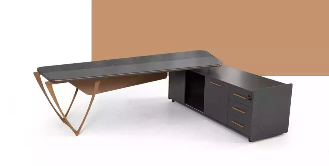 JVmoebel Eckschreibtisch Büromöbel Eckschreibtisch mit Schubladen Moderner Arbeitszimmer Tisch, Made In Europe