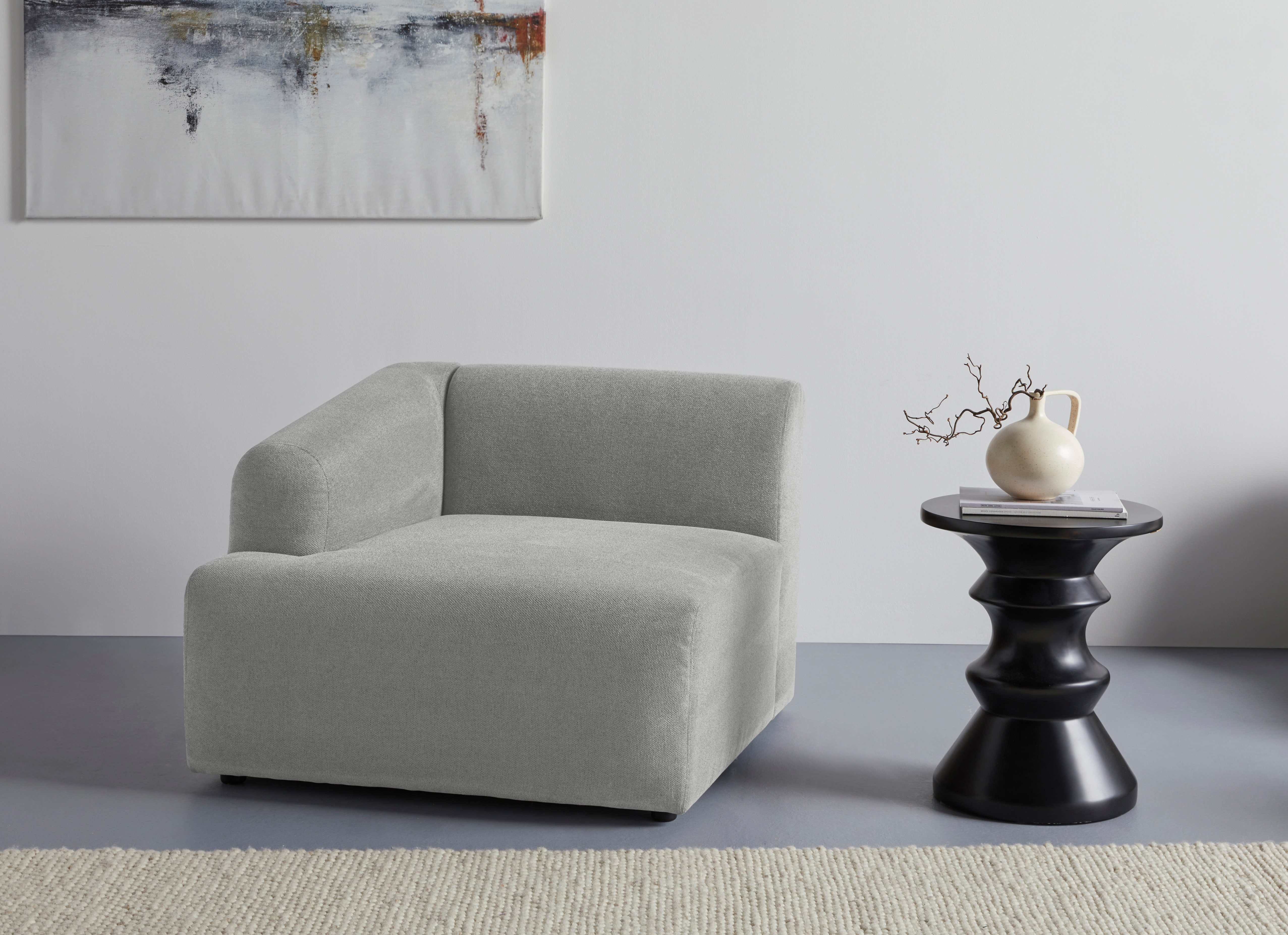 LeGer Home by Lena Gercke Sessel LYZA mit Armlehne links oder rechts, Maße B/T/H: 96/96/74 cm, als Modul oder separat verwendbar, für individuelle Zusammenstellung