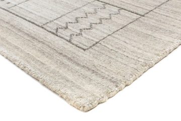 Wollteppich Vintage Teppich handgeknüpft silber, morgenland, rechteckig, Höhe: 8 mm, Vintage Design