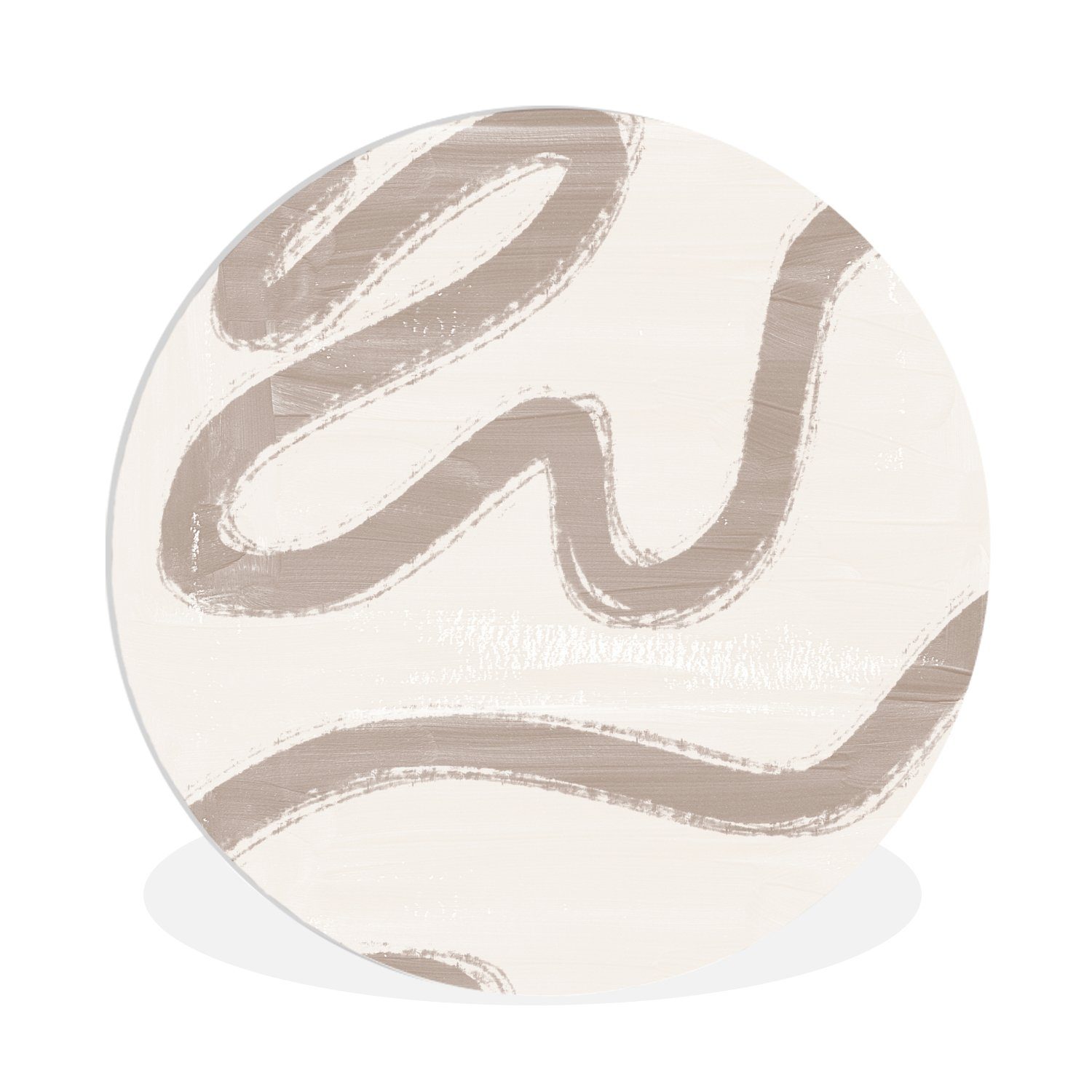 Gemälde Abstrakt - Moderne Kunst - Beige