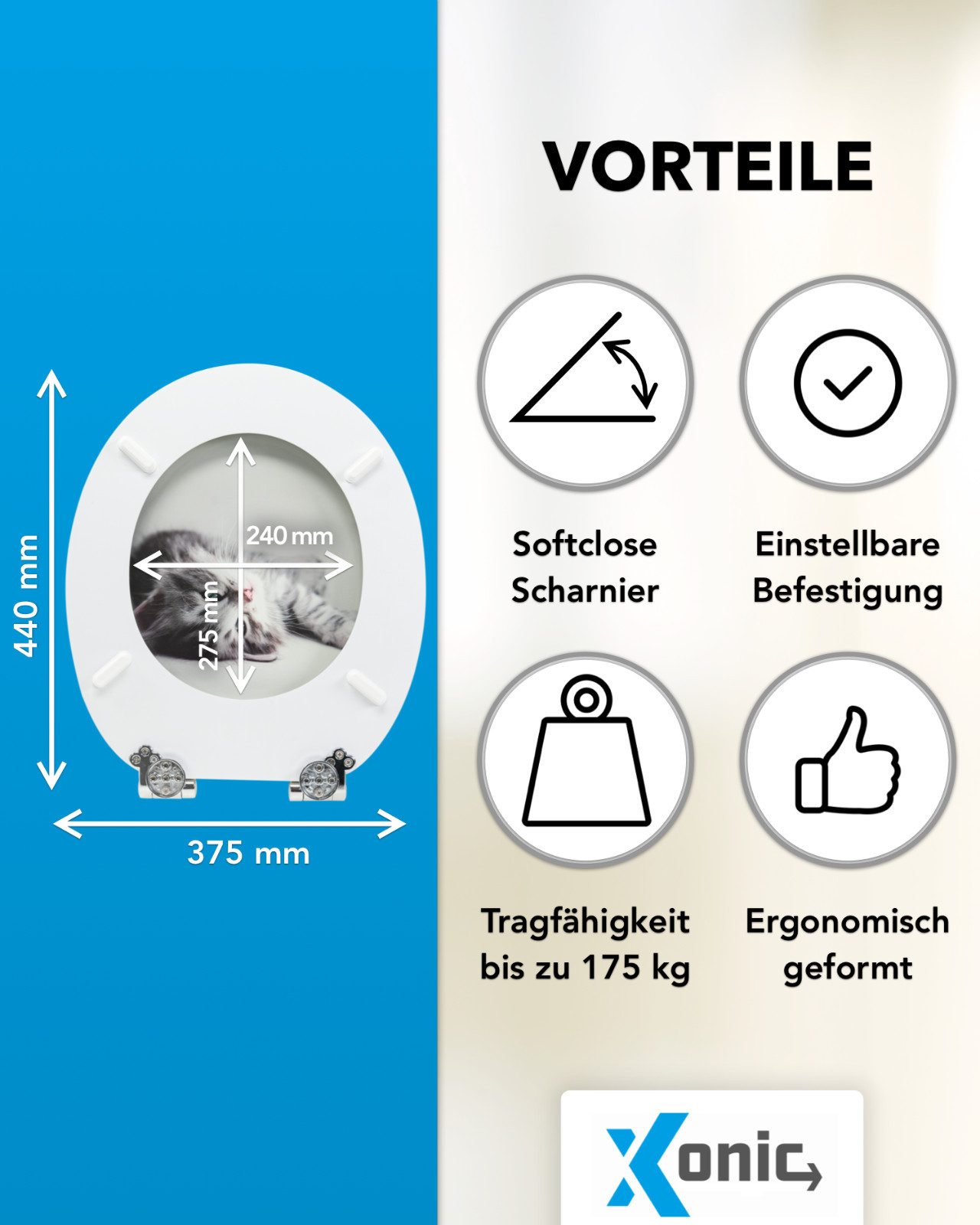 Xonic WC-Sitz Xonic Design WC-Sitz - Premium Klo-Deckel - 118 günstig online kaufen