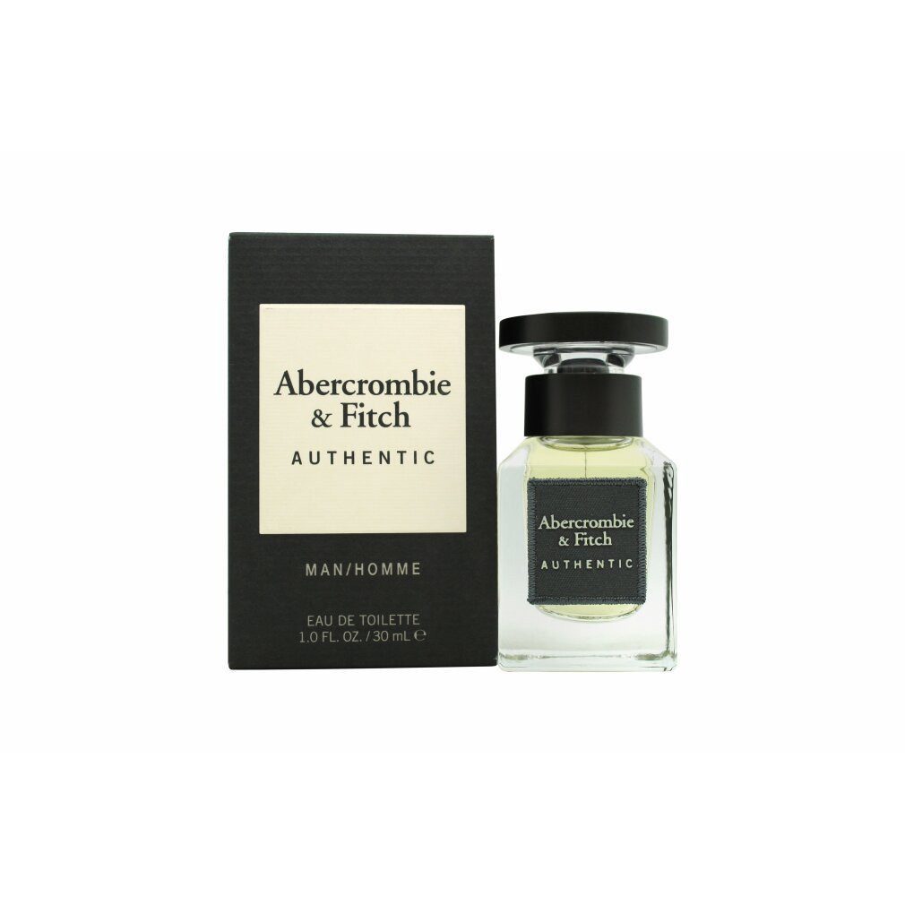 Abercrombie & Fitch Eau de Toilette Authentic Men, Glasflakon, Parfüm EDT, Herrenduft