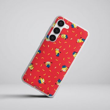 DeinDesign Handyhülle Minions Ich – Einfach unverbesserlich Banane Minion Pattern Red, Samsung Galaxy S23 Silikon Hülle Bumper Case Handy Schutzhülle