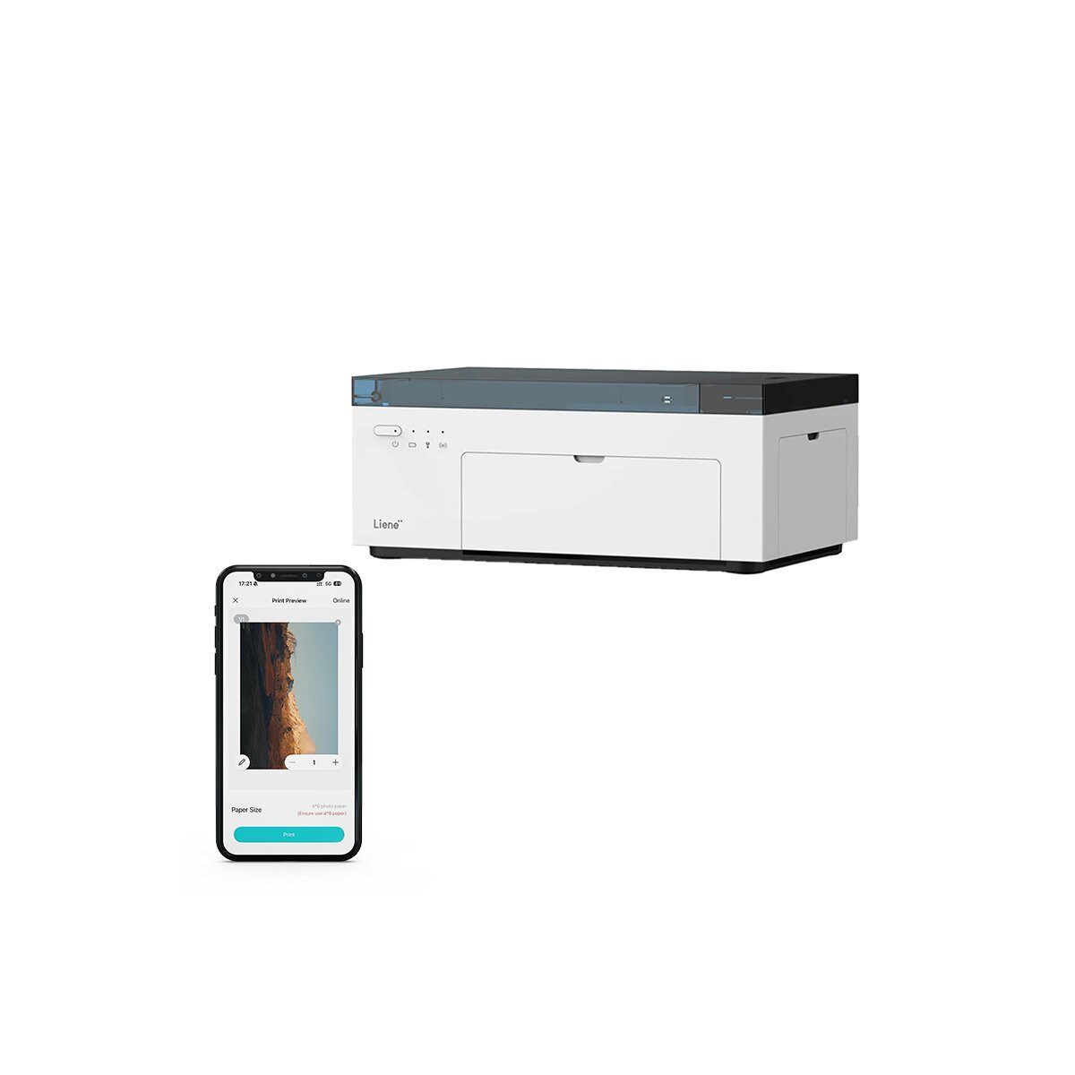 Liene Liene Amber M200 Fotodrucker 10x15 Bluetooth tragbar Fotodrucker