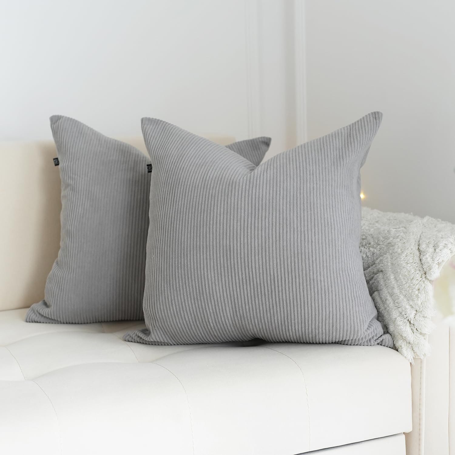DYNMC you Kissenbezug Cord - 4er Kordsamt Weiche Kissenbezüge - Dekokissen günstig online kaufen