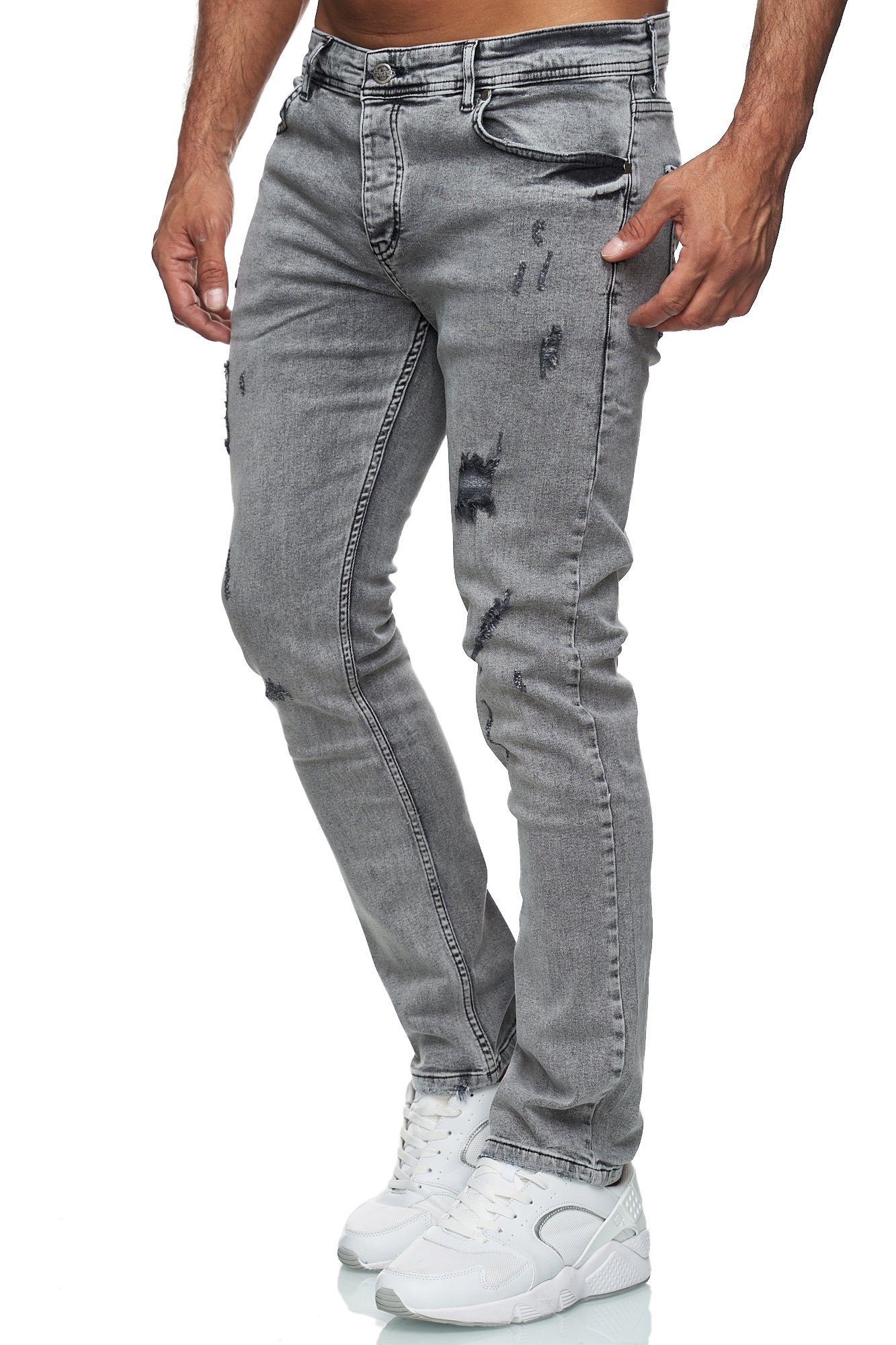 Reslad Destroyed-Jeans Reslad Jeans Herren Destroyed Slim Fit Herren-Hose J günstig online kaufen