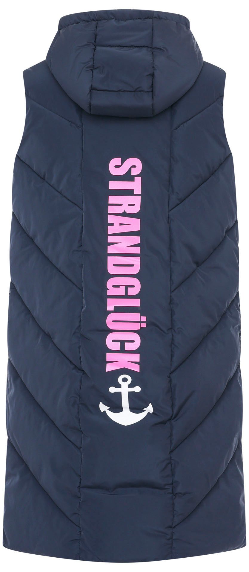 Zwillingsherz Steppweste "Strandglück" Doppel-Zipper, Kontrastdetails, Eing günstig online kaufen