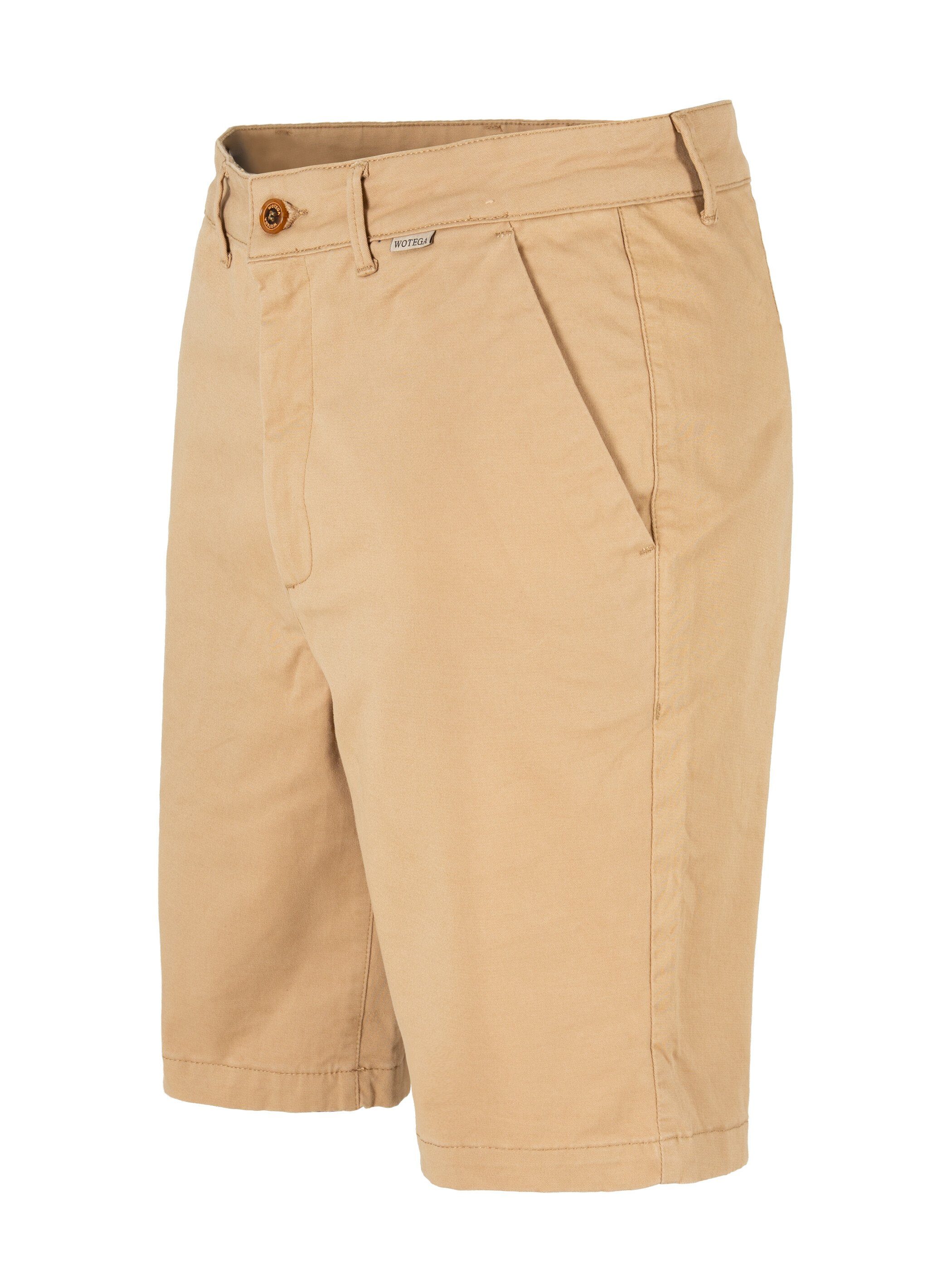 WOTEGA Shorts Spring kurze (Tannin mit Braun Herren Chino Stretchanteil Chinoshorts 4R171320)