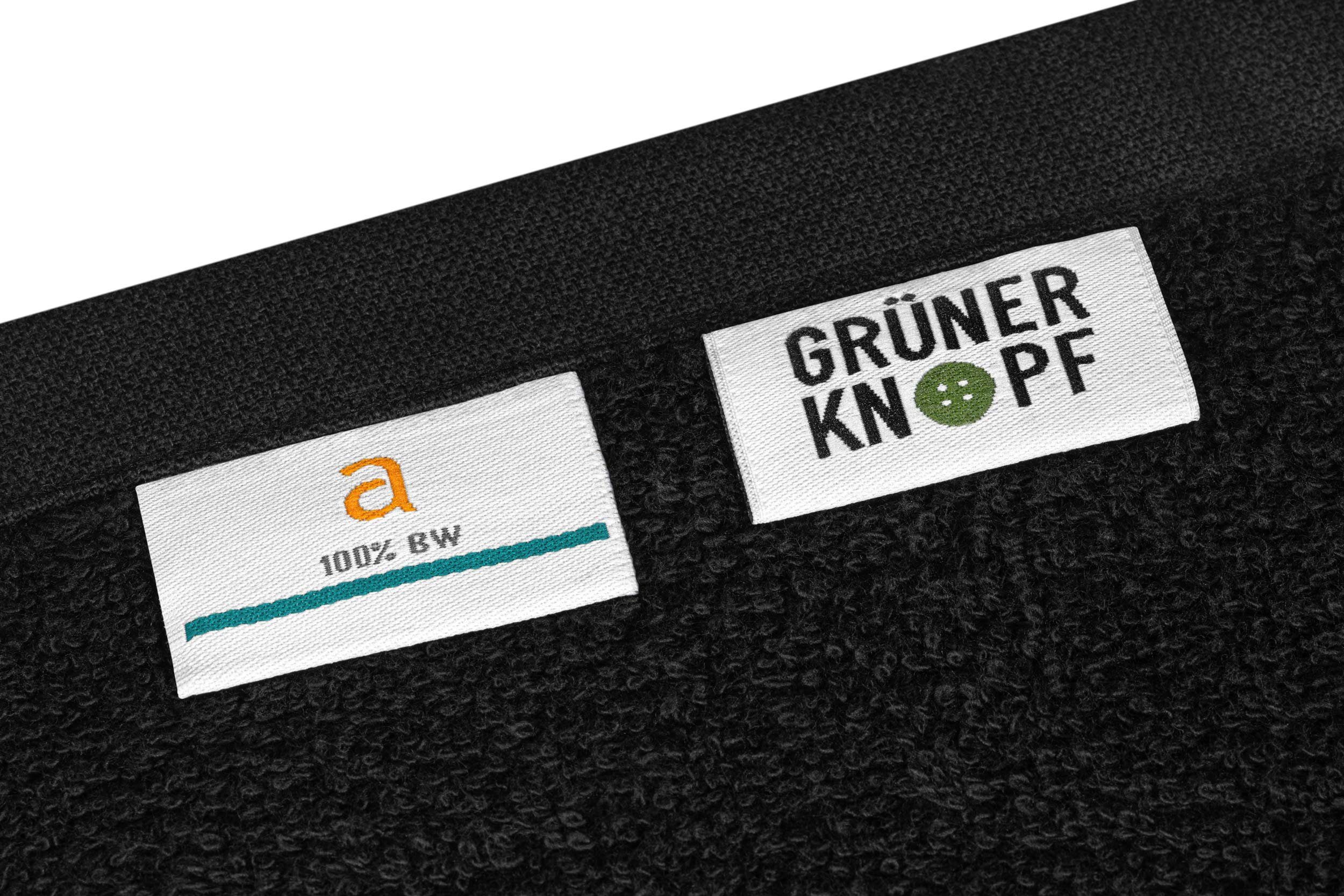 100% Handtuch Qualität Baumwolle, Objektwäsche Rio 6-teilig Set Premium Badetücher aurora Baumwolle schwarz