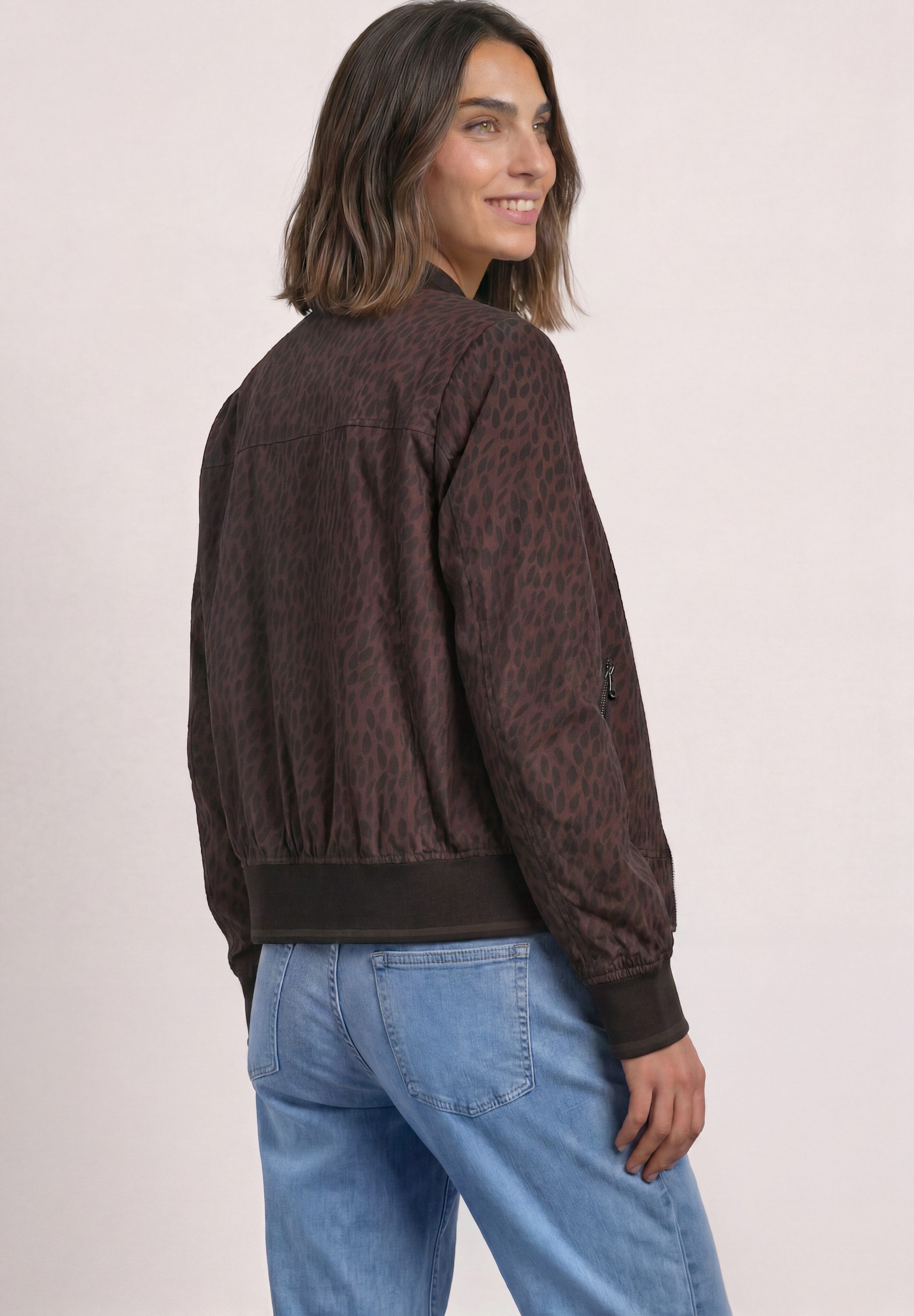 STREET ONE Blouson mit allover Leoprint