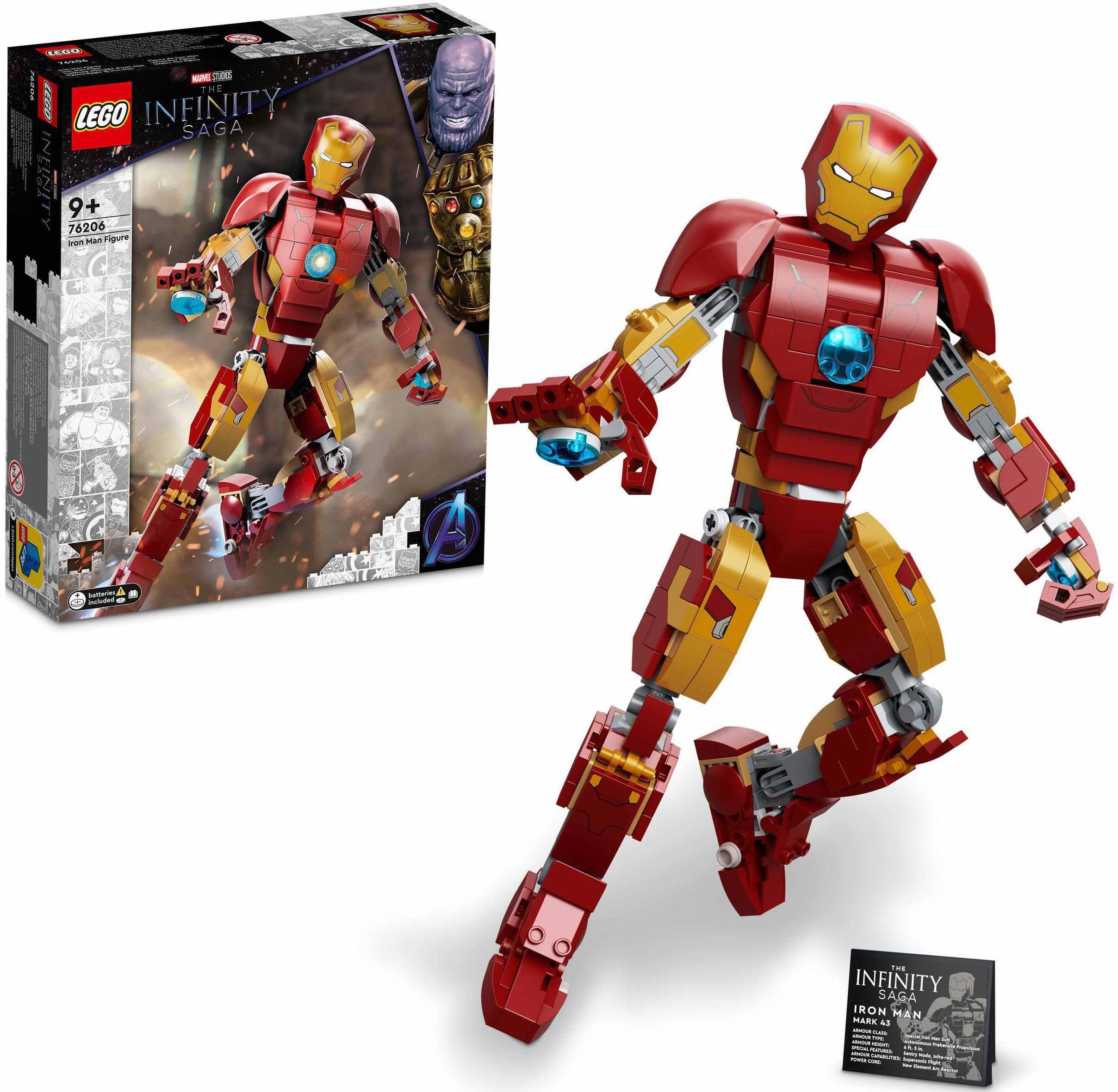 LEGO® (76206), Marvel, Konstruktionsspielsteine Iron Figur Man (381 LEGO® St)