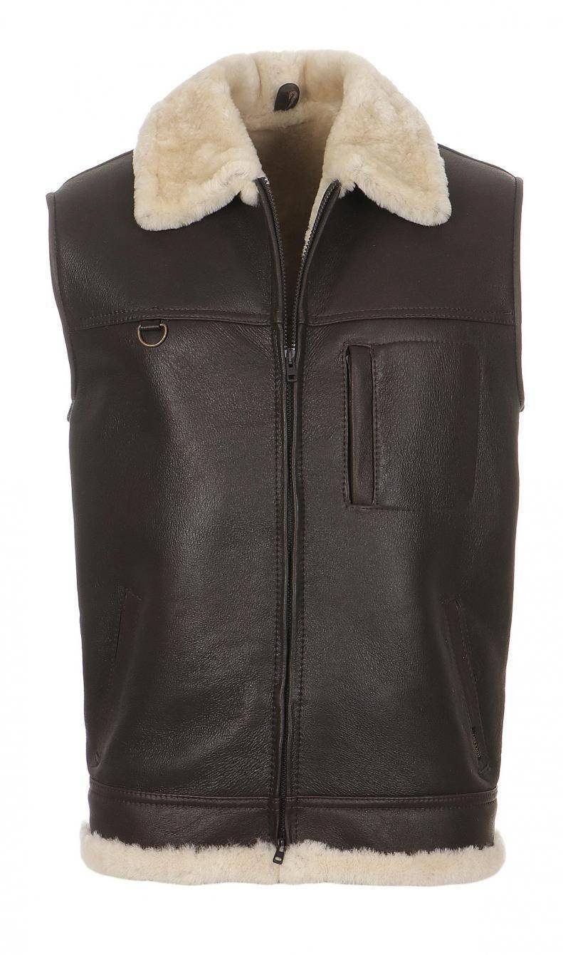Hollert Herren-Fäustlinge Aus Echtem Merino Lammfell & Veloursleder – Größe 9-10, 32 Cm Lang, Mit Umklappbarer Fellmanschette