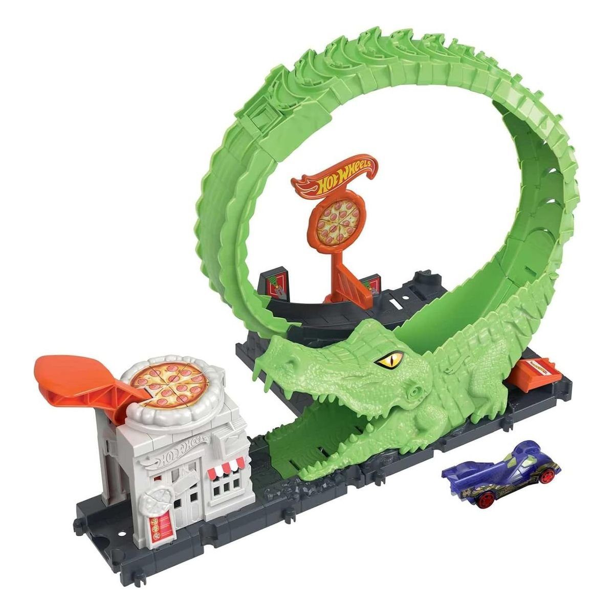 Mattel® Spielzeug-Auto Mattel HKX39 - Hot Wheels - Krokodil Angriff, Rennba günstig online kaufen