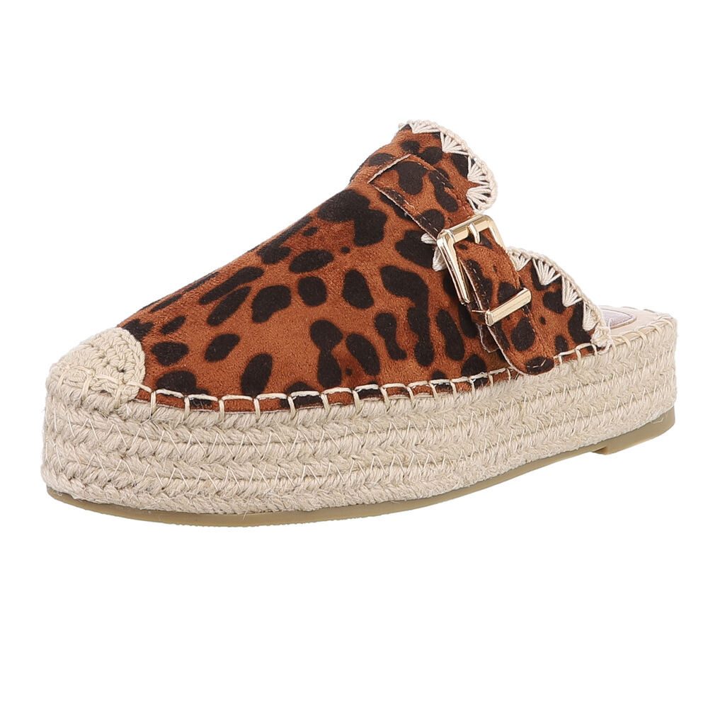 Ital-Design Damen Mules Freizeit Plateausandaletten (88930238) Flach Pantol günstig online kaufen