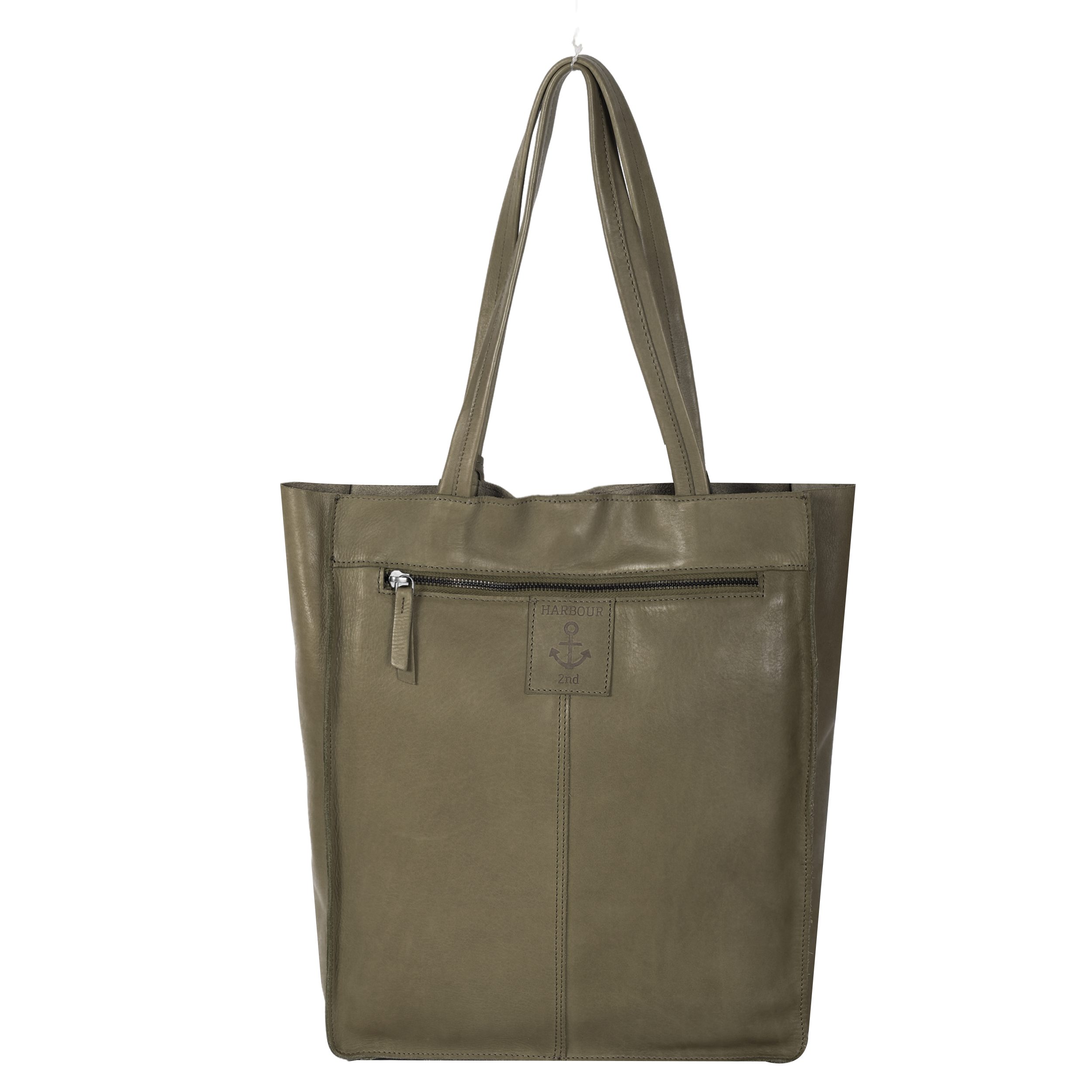 HARBOUR 2nd Shopper Elbe 1, Damen Schultertasche, Umhängetasche mit Schmuckanhänger