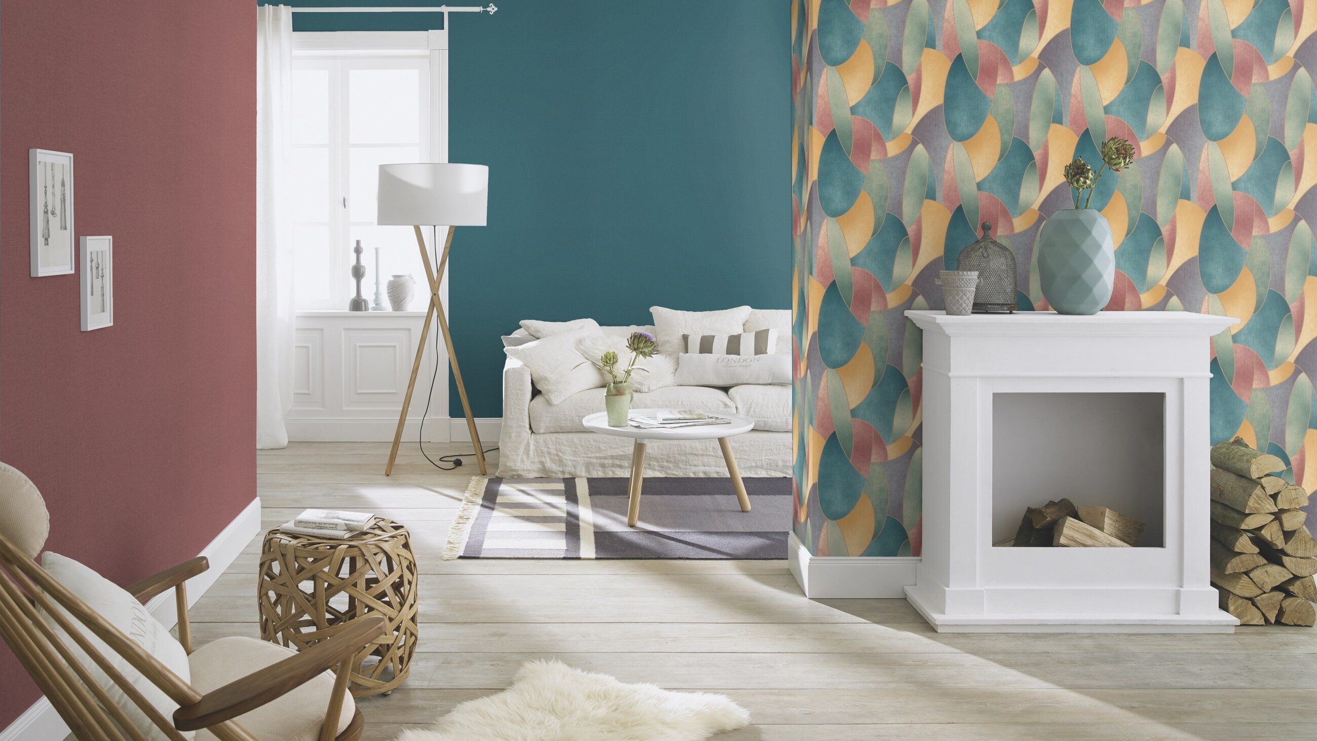 Rasch Vliestapete, strukturiert, Leinentoptik, (1 St), Einfarbig, doppelbreit (106cm)