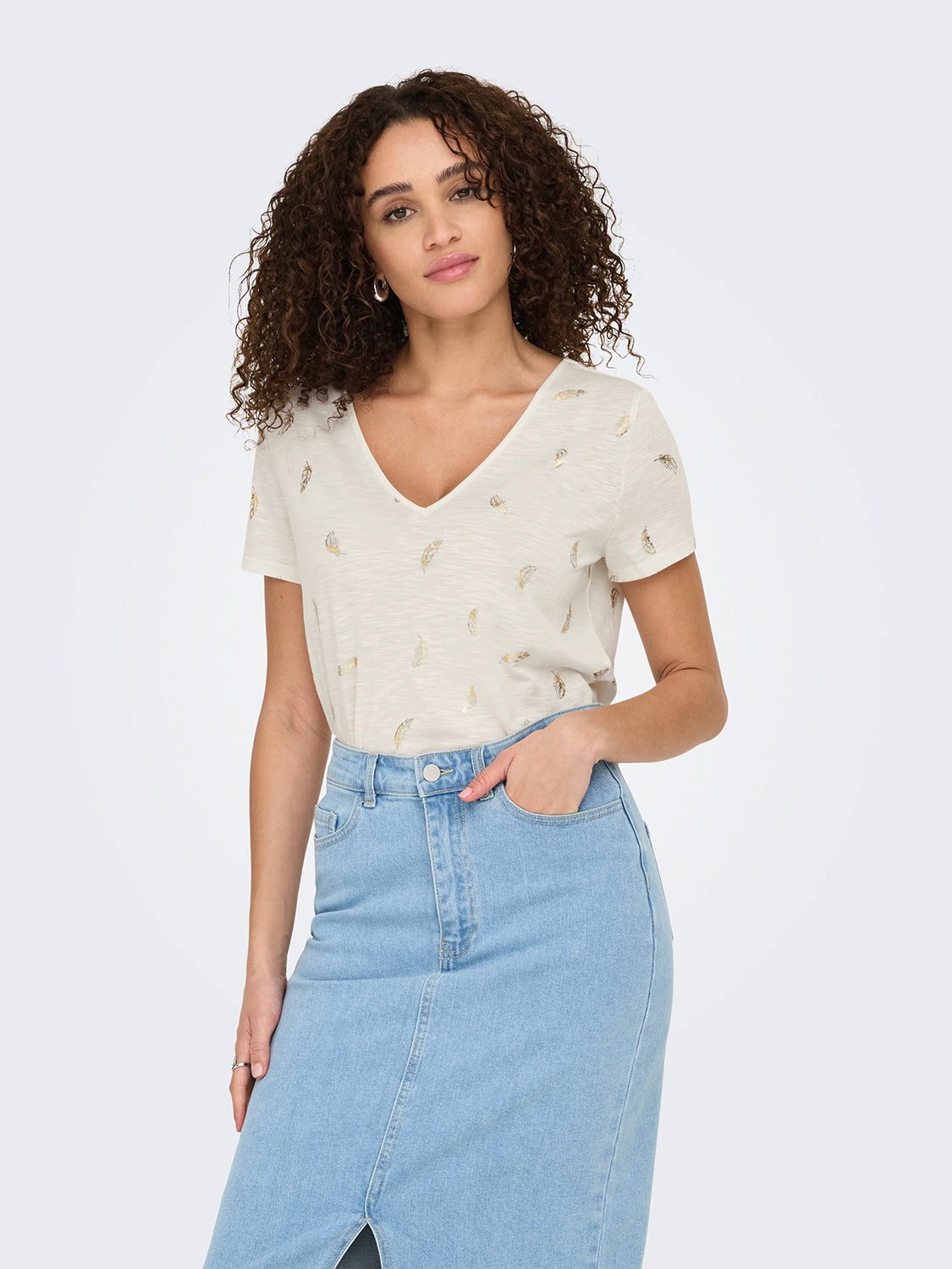 JDY V-Shirt DORA DODO (1-tlg) günstig online kaufen