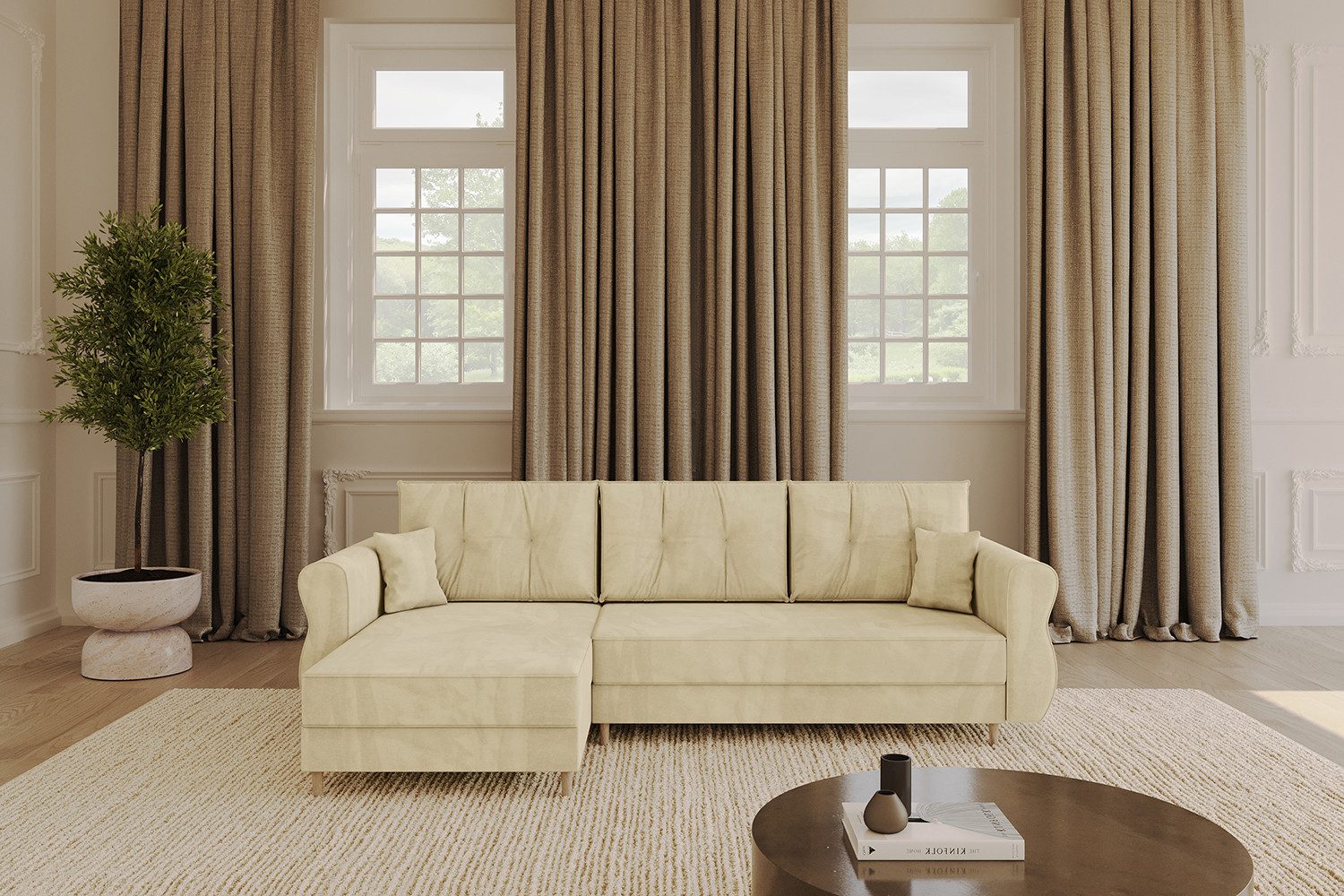 ALTDECOR Ecksofa APOL-L, Couch mit Schlaffunktion, günstig online kaufen