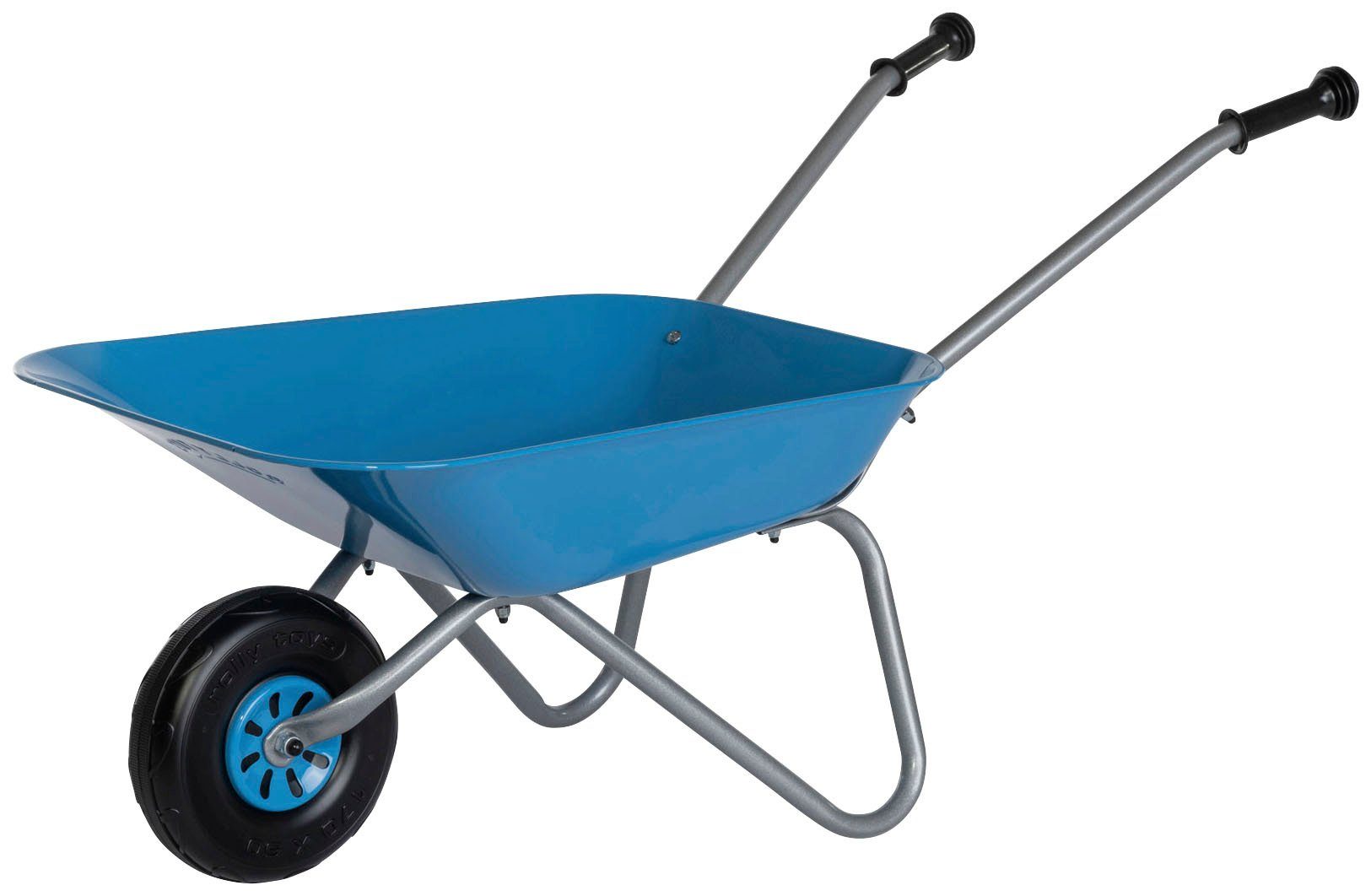 rolly toys® Schubkarre rollyMetallschubkarre, silber/blau, für Kinder