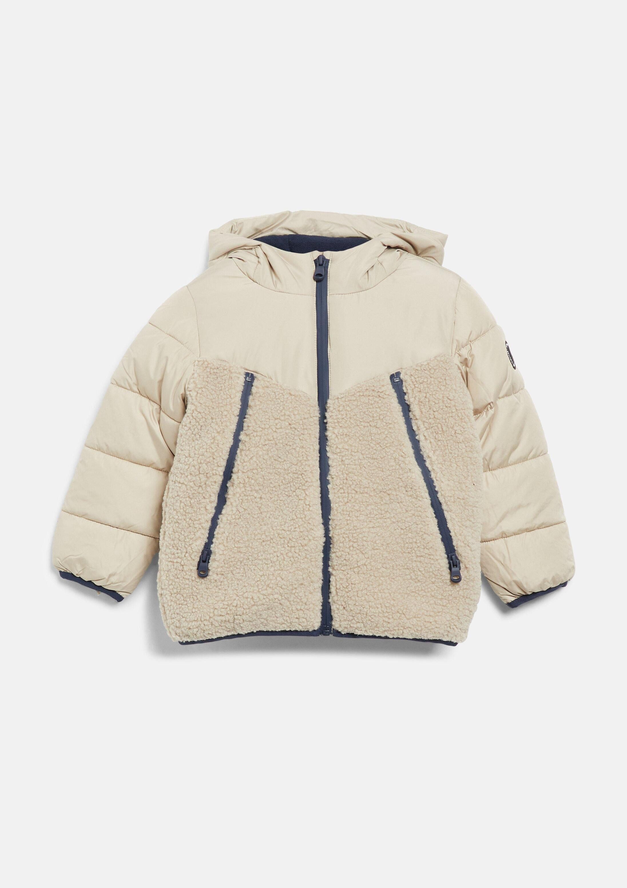 s.Oliver Winterjacke Outdoor-Jacke Winterjacke mit Teddyplüsch und Fleecefutter