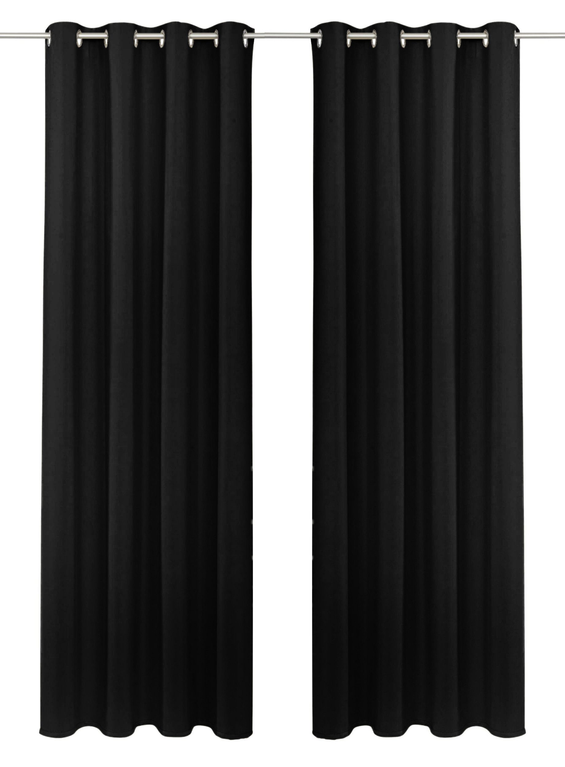 OTTO home Vorhang SOLA (1 St), Ösen, verdunkelnd, Polyester, blickdicht, Ös günstig online kaufen