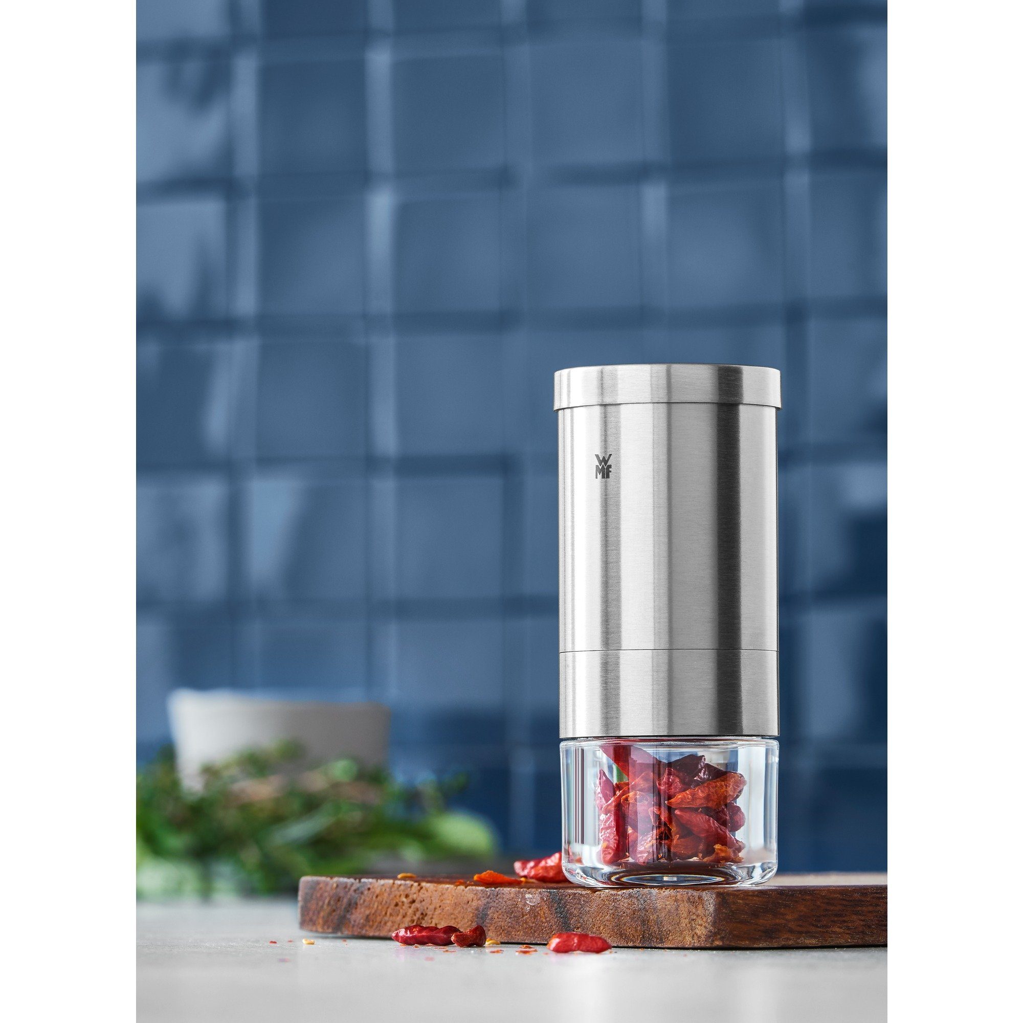 WMF Zerkleinerer Gourmet Gewürzschneider, 0 W, Schneider mit Schneidwerk für getrocknete Kräuter, Gewürze