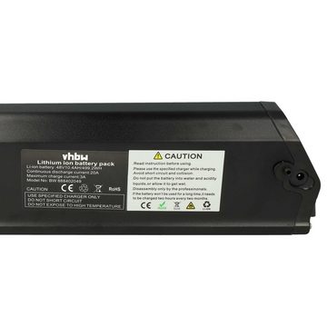 vhbw kompatibel mit Fitifito CT28M, CT28, FT26 48v (2019), E-MTB, MT27.5, E-Bike Akku Li-Ion 10400 mAh (48 V)