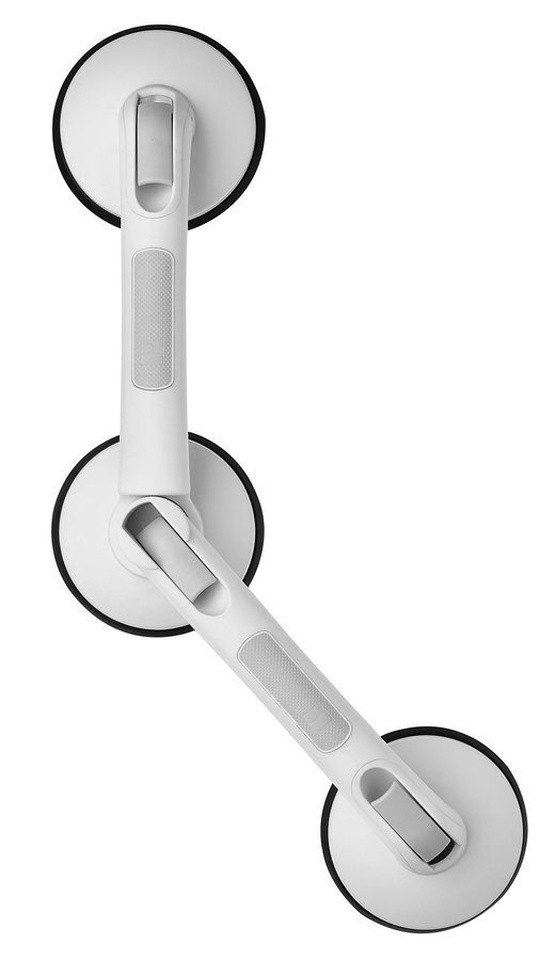 Ridder Dusch- und Badhocker HANDICAP Handgriff abnehmbar mit verstellbarem Winkel, Weiß, Ridder-A0256001