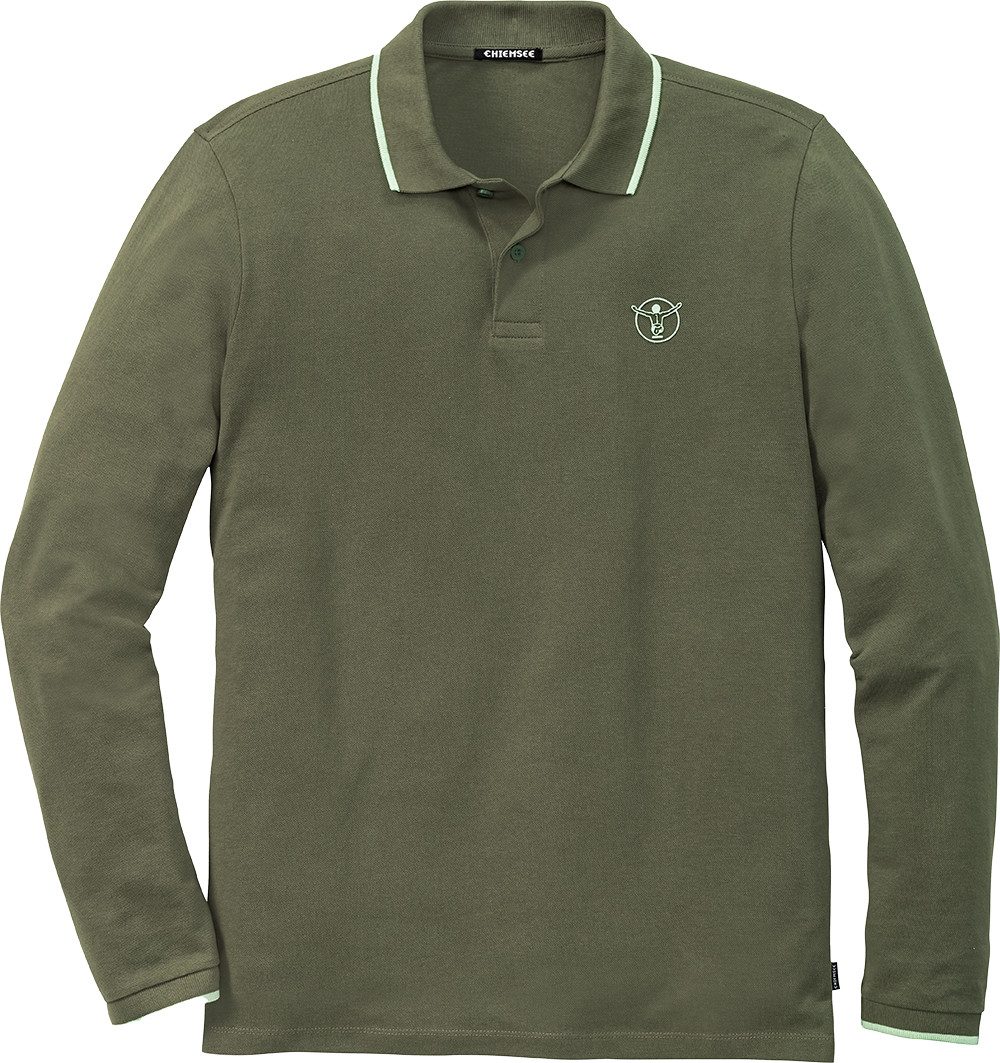 Chiemsee Langarm-Poloshirt aus formstabilem Baumwoll-Piqué – Bild 5 von 5